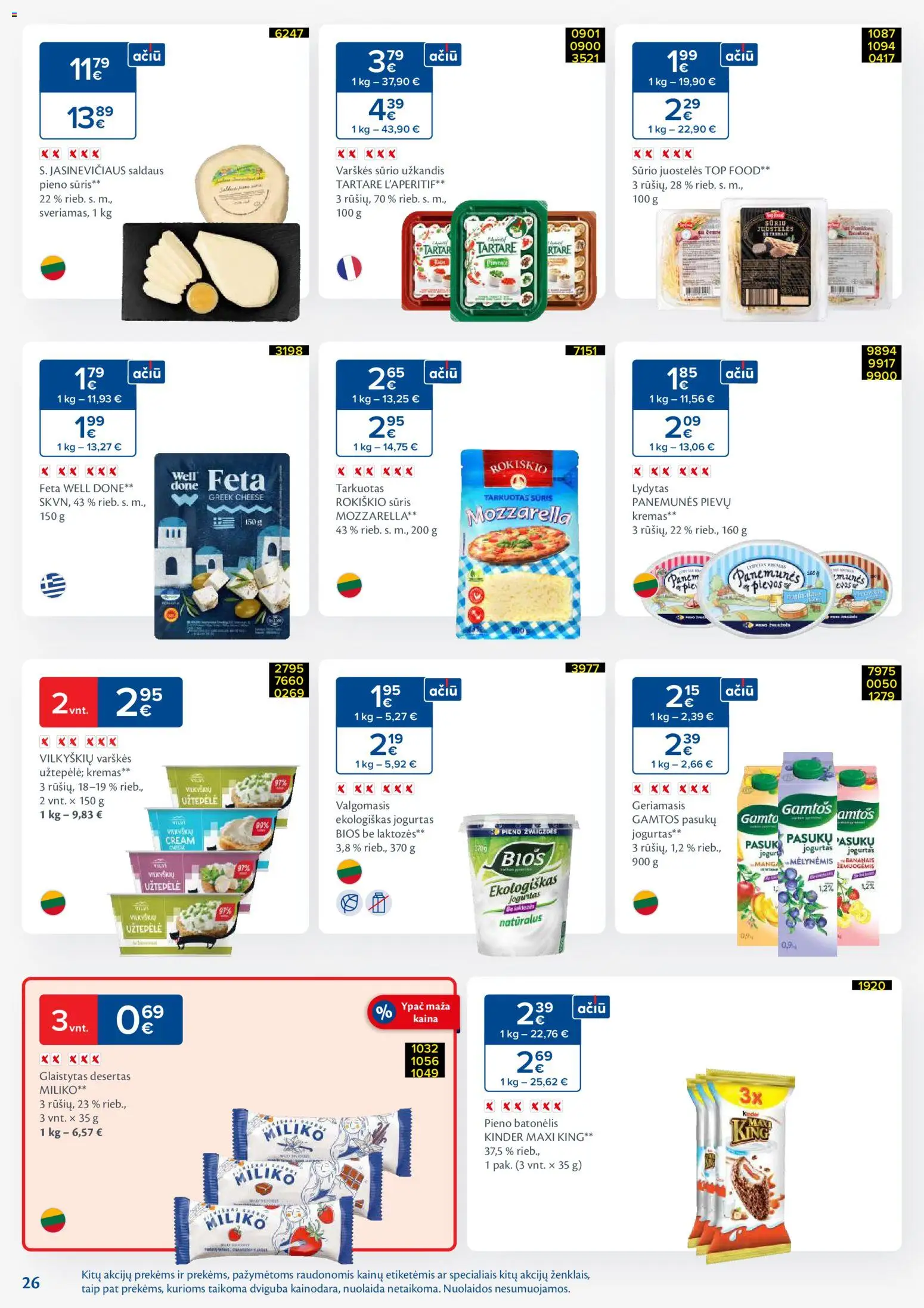 MAXIMA akcijos nuo 28.10.2025 | Puslapis: 26 | Prekių: Užtepėlė, Kremas, Jogurtas, Sūris