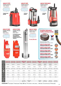 Hecht leták platný od 19.02.2026 | Strana: 75 | Produkty: Ponorné čerpadlo, Čerpadlo