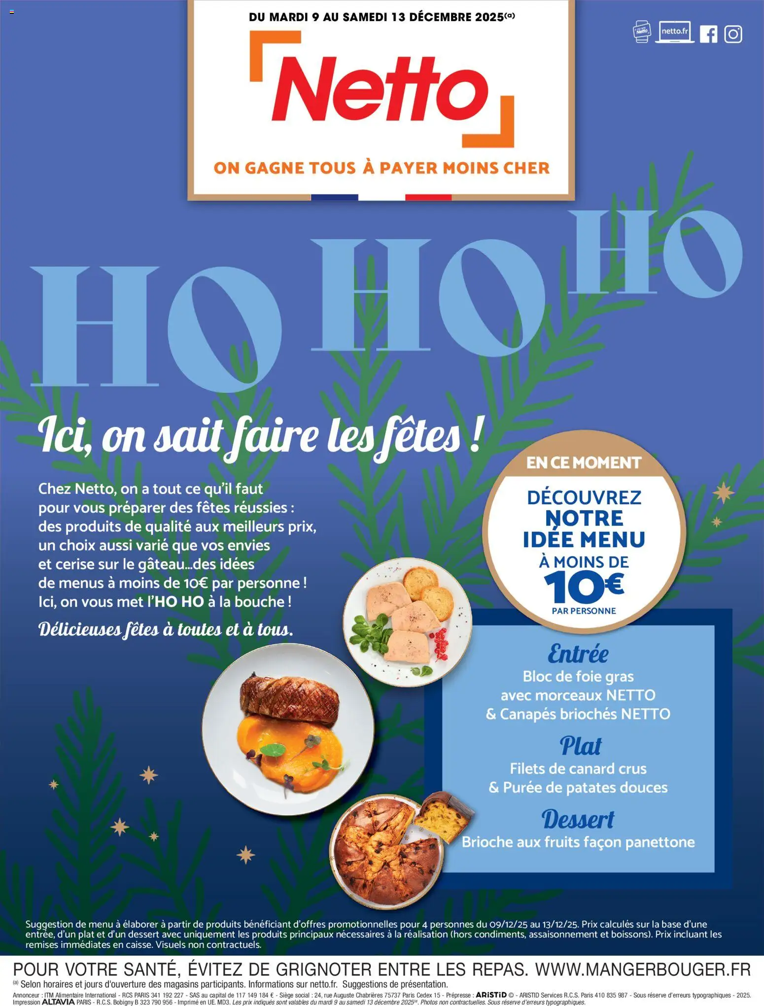 {H1} | Page: 1 | Produits: Base, Panettone, Bloc de foie gras