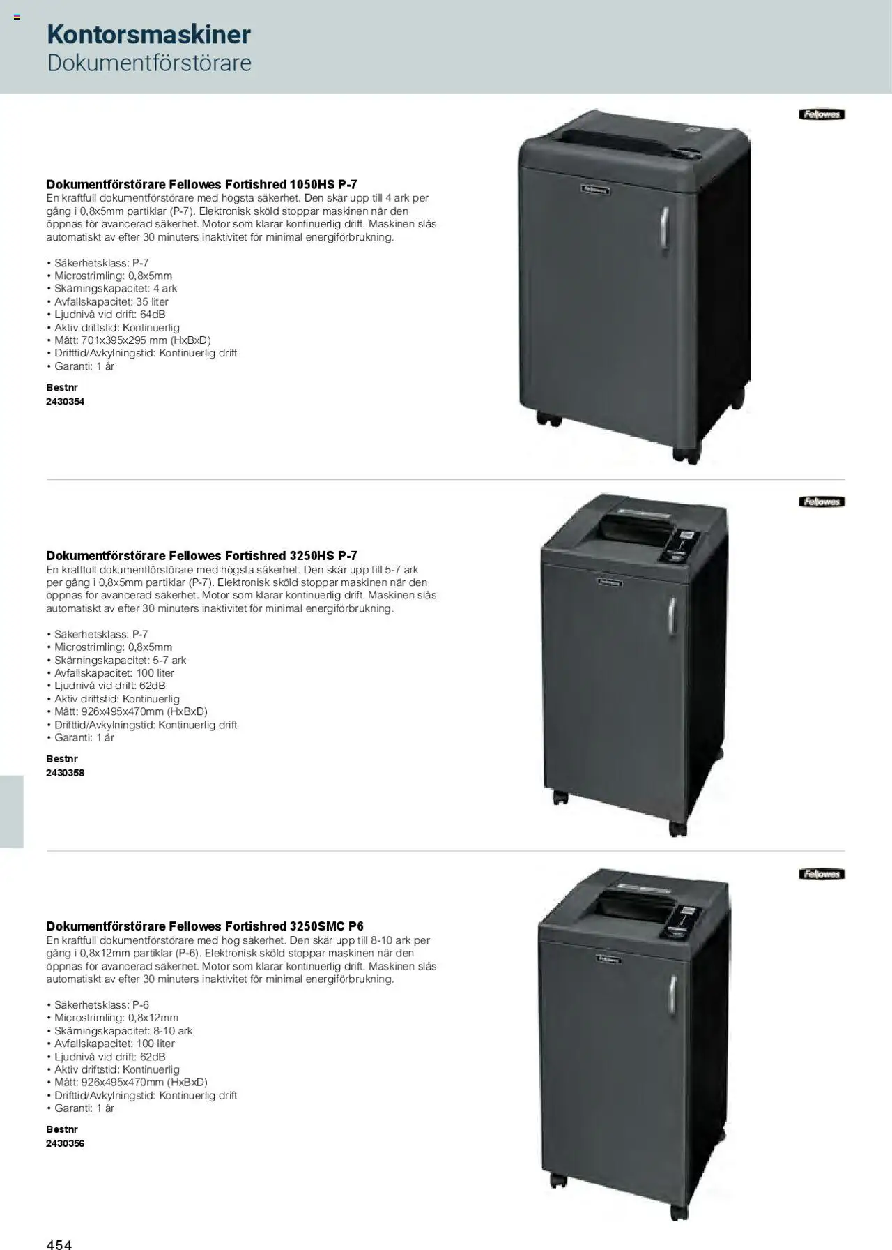 Office Depot reklamblad aktuell från 01.02.2025 | Sida: 456 | Produkter: Dokumentförstörare