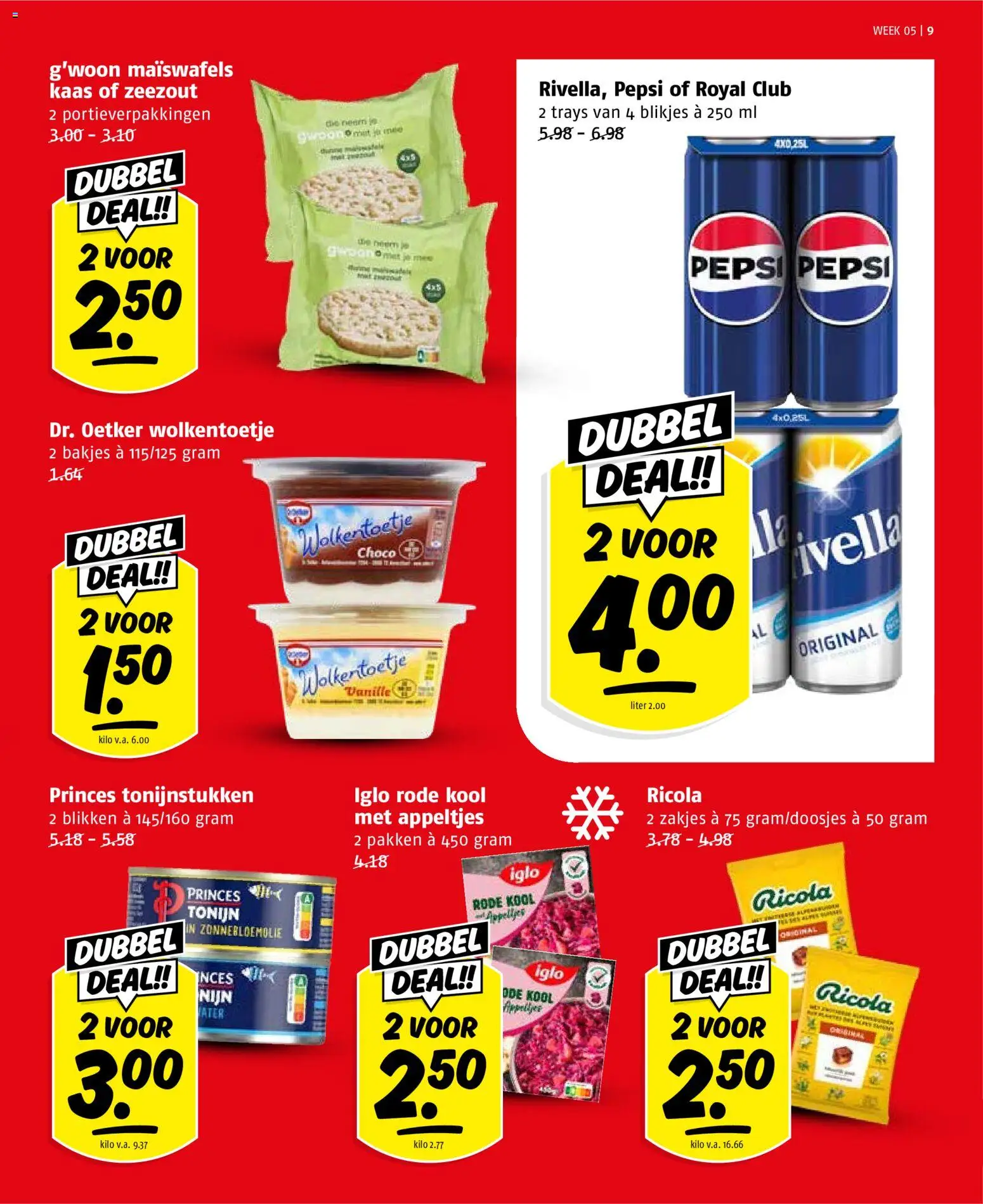 {H1} | Pagina: 9 | Producten: Kool, Tonijn, Pavilon, Zeezout