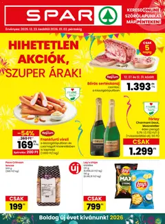 Spar Akciós újság - amely érvényes a következő dátumtól: 23.12.2025