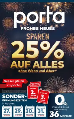 Porta! Frohes neues Sparen Aachen ab 26.12.2025 gültig
