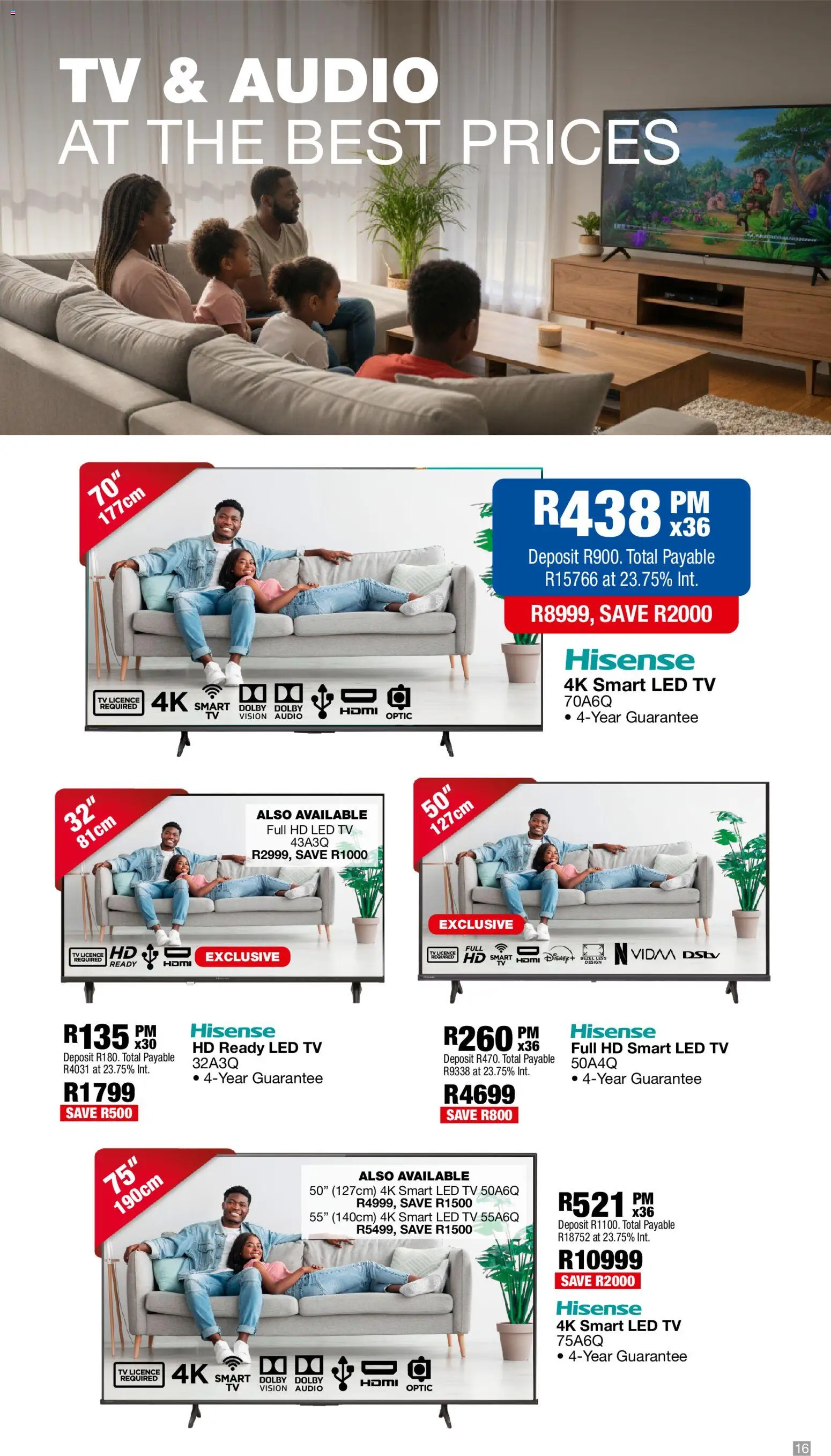 New OK Furniture catalogue – valid from 02.03.2026 | Page: 16 | Products: Audio, TV