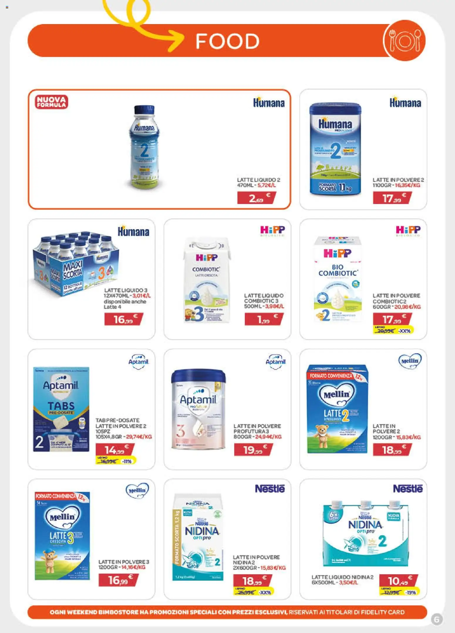 Volantino Bimbo store del 02.04.2026 | Pagina: 6 | Prodotti: Latte