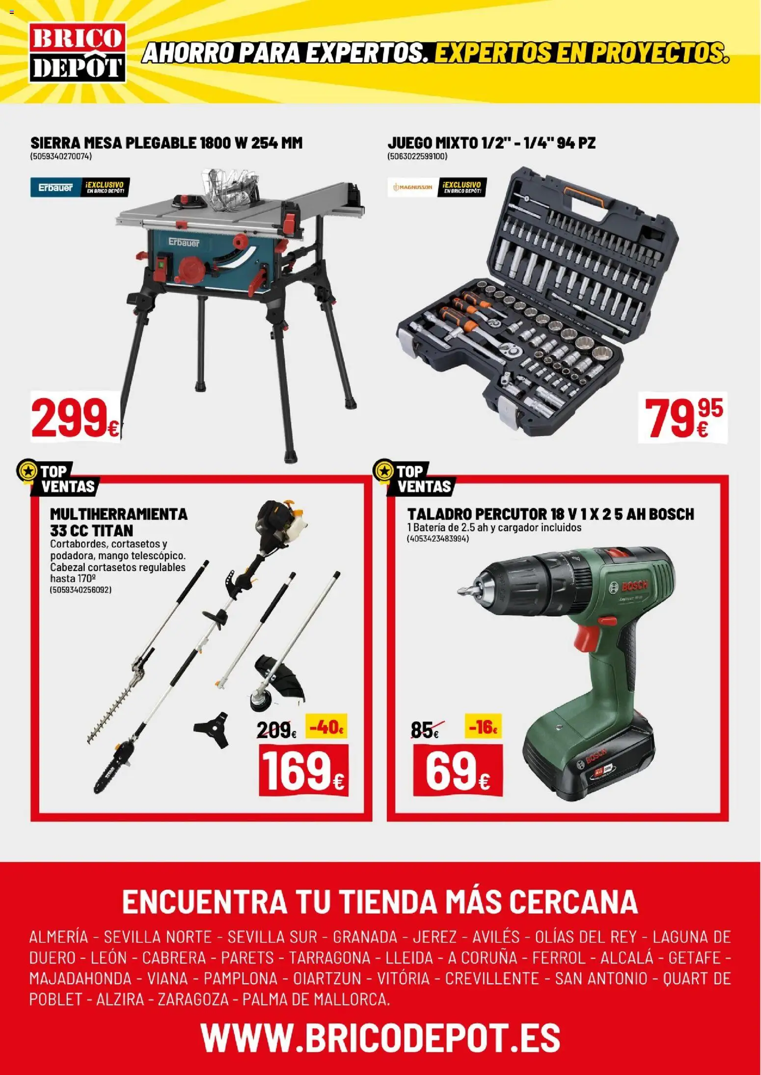 Brico Depôt folleto │ válido desde el 02.01.2026 | Página: 20 | Productos: Cortasetos, Ρούτερ, Mesa, Batería