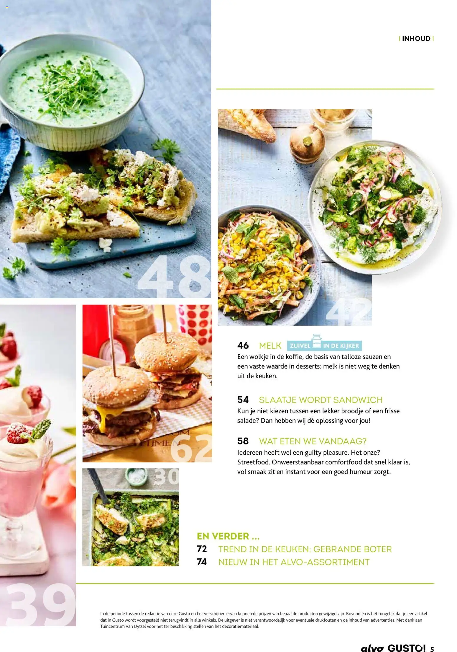 {H1} | Pagina: 5 | Producten: Salade, Broodje, Zuivel, Boter