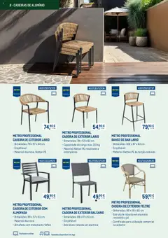 Pré-visualização Makro - Mobiliário e equipamento para esplanadas - Catálogo 2025 válido de 03.03.2025 | Página: 8 | Produtos: Banco, Pó, Almofada, Cadeira