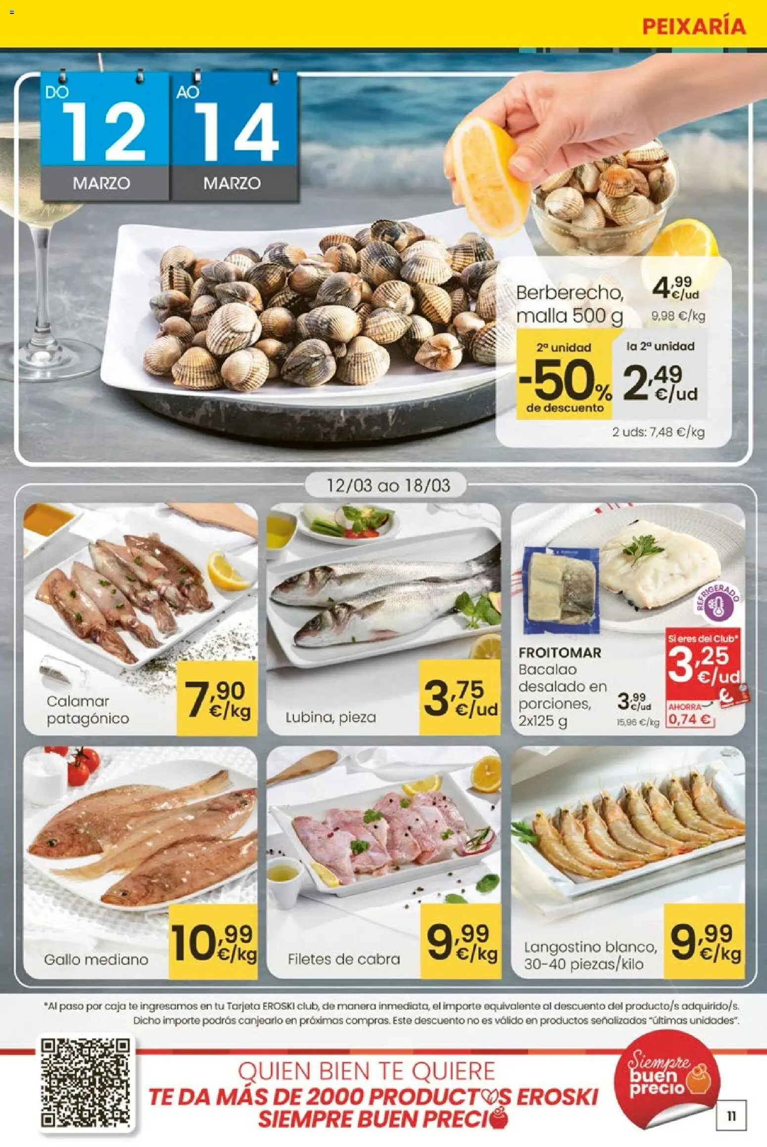 Eroski - Oferta │ válido desde el 12.03.2026 | Página: 11 | Productos: Té, Caja, Langostino