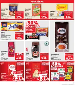 BARCAFFE Mljevena kava, kava 400 g - Pregled kataloga iz trgovine Kaufland, vrijedi od 15.04.2026 | Stranica: 17