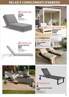 Anteprima del volantino Catalogo Giardino 2025 Leroy Merlin valido a partire dal 02.06.2025 | Pagina: 81 | Prodotti: Lettino, Cuscino