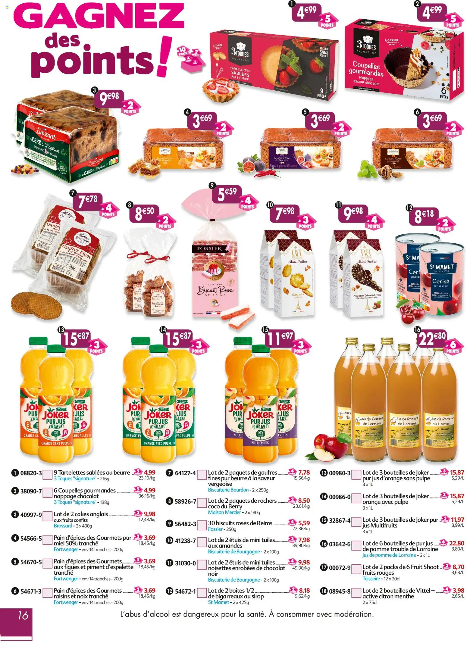 {H1} | Page: 16 | Produits: Menthe, Miel, Piment d'espelette, Gaufres
