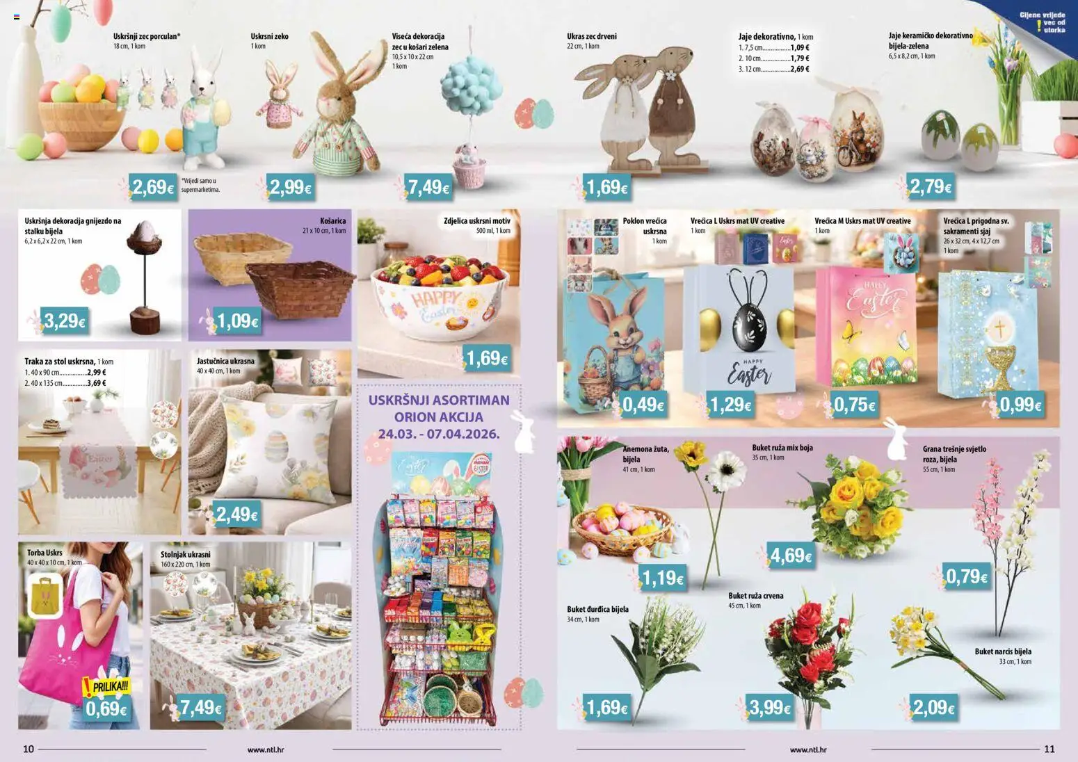 NTL katalog | vrijedi od 25.03.2026 | Stranica: 6 | Proizvodi: Stolnjak, Jastučnica, Poklon vrećica, Torba