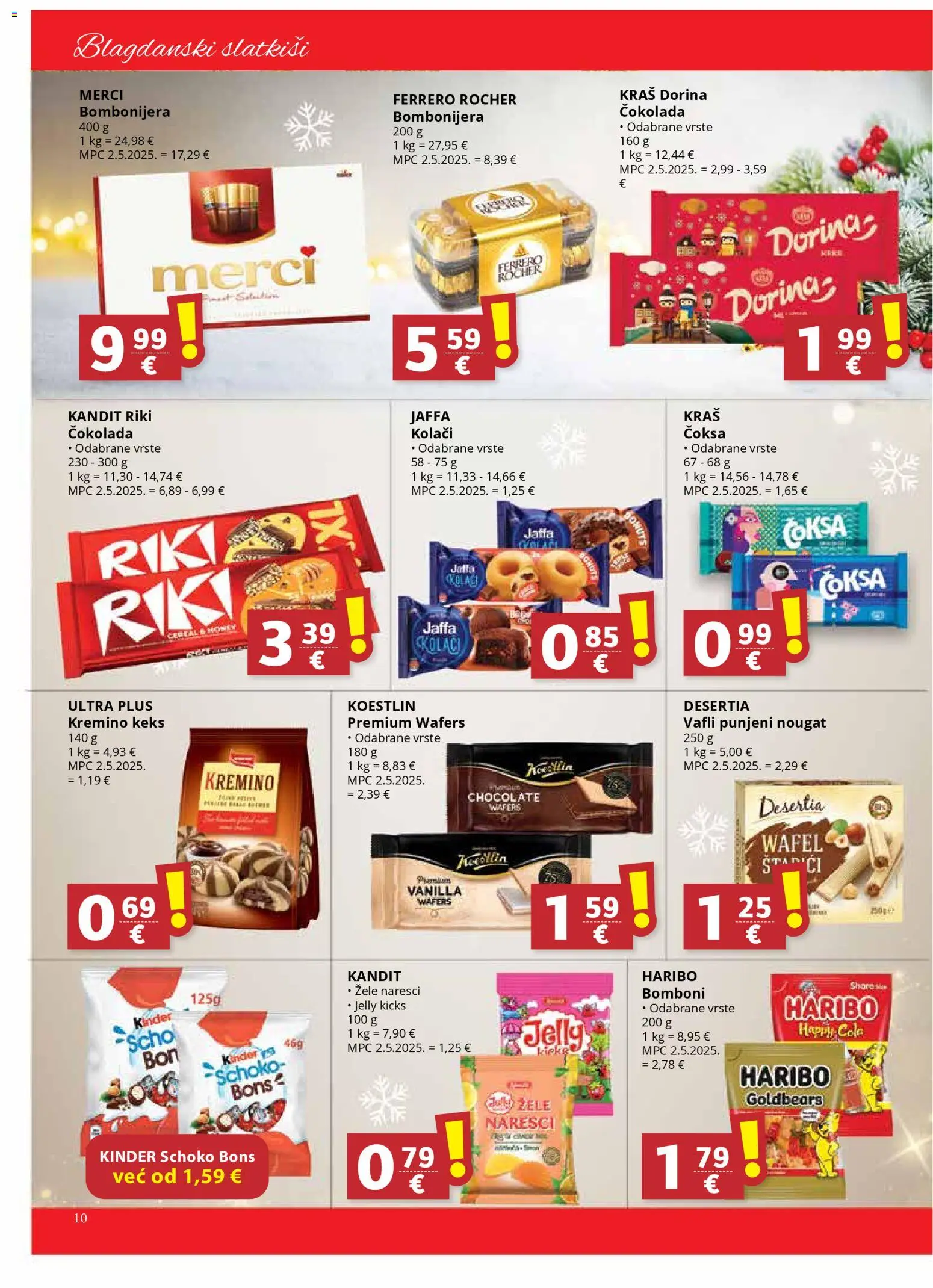 Ultra Gros katalog | vrijedi od 17.12.2025 | Stranica: 10 | Proizvodi: Dorina, Čokolada, Bomboni, Bombonijera