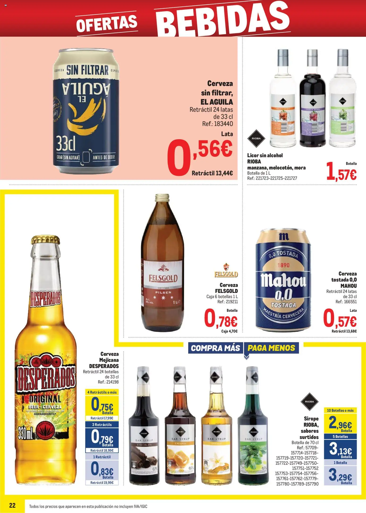 Makro - Precios Cataluña │ válido desde el 03.11.2025 | Página: 22 | Productos: Chocolate, Cerveza, Παρμεζάνα, Caja