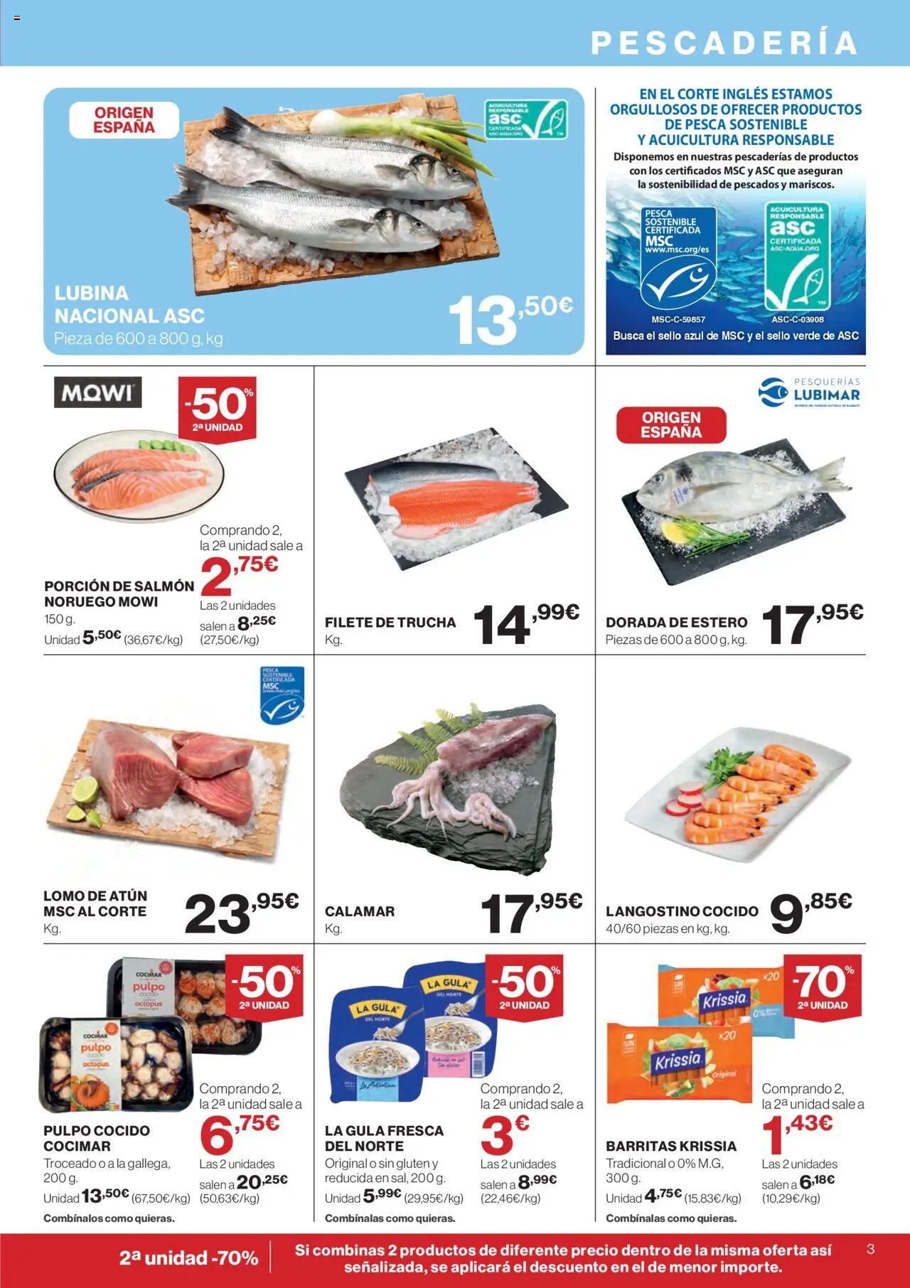 Supercor folleto │ válido desde el 14.08.2025 | Página: 3 | Productos: Filete, Langostino