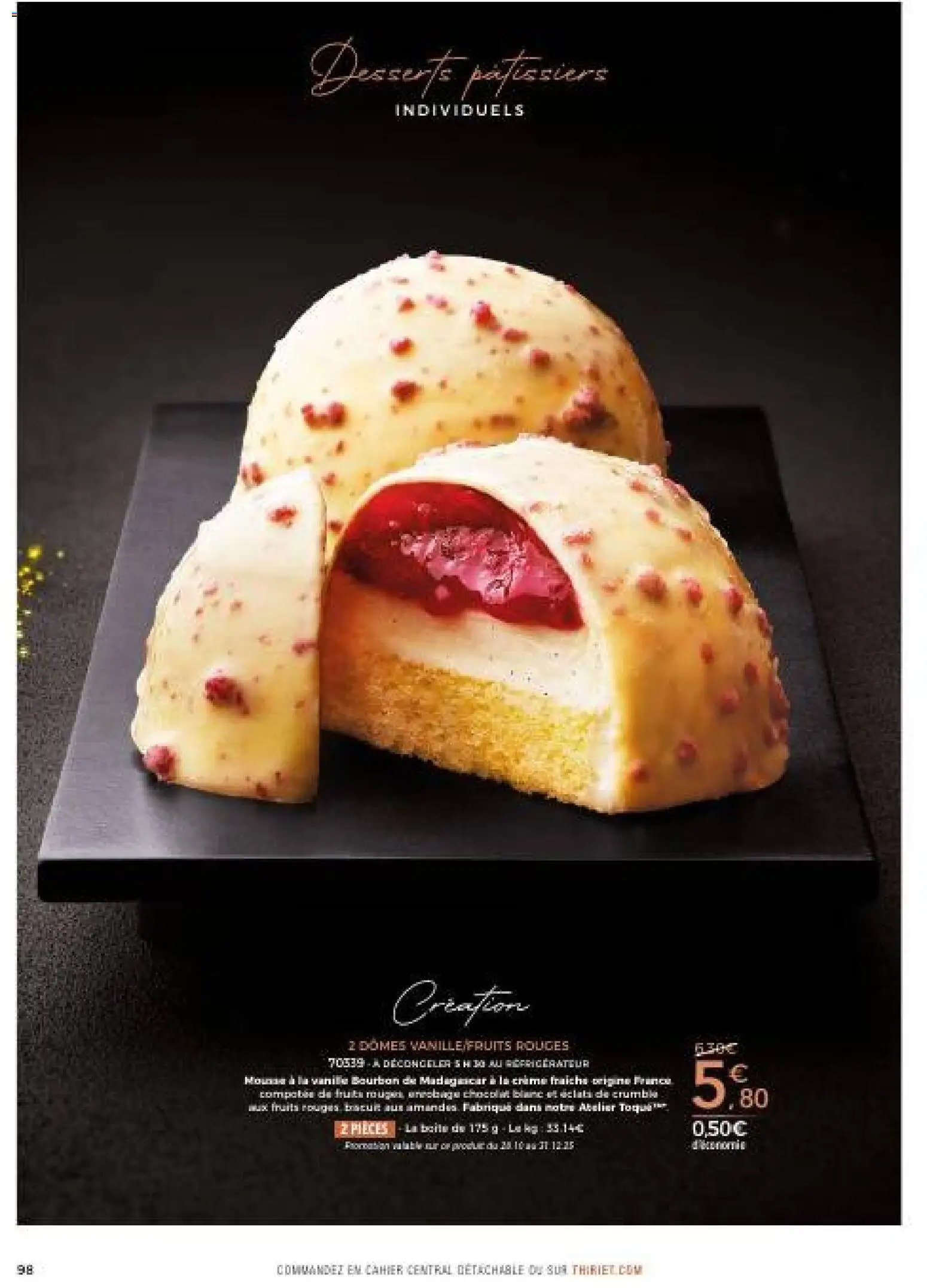 {H1} | Page: 98 | Produits: Crème fraiche, Bourbon, Crème