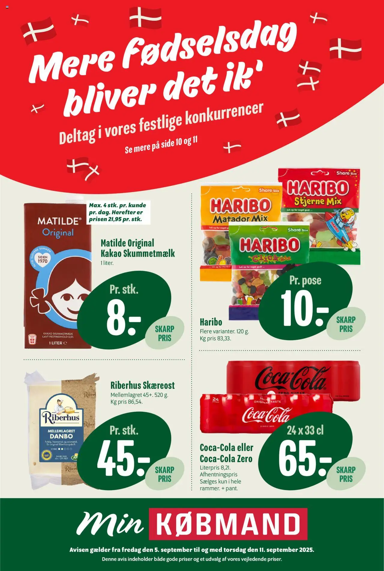 Min Købmand tilbudsavis – gyldig fra 05.09.2025 | Side: 1 | Produkter: Fisk, Kakao