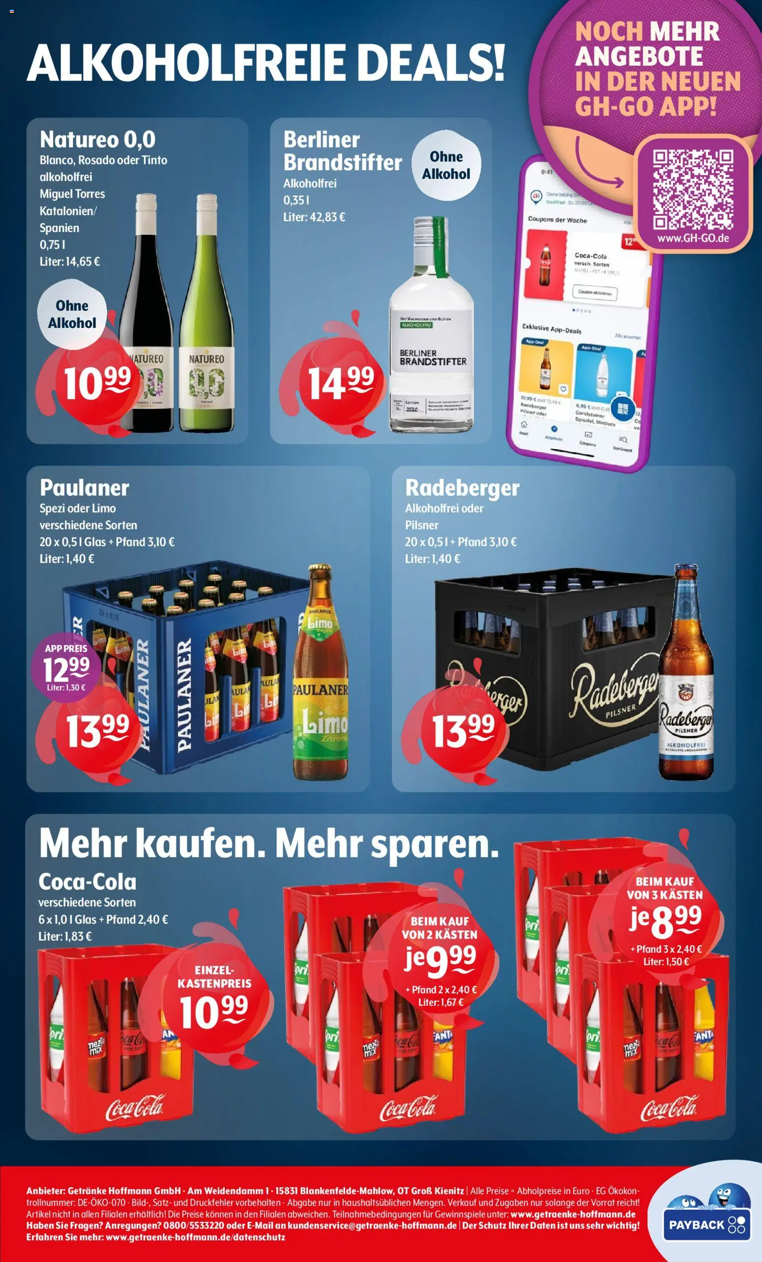 Getränke Hoffmann - Brandenburg – gültig ab 05.01.2026 | Seite: 8 | Produkte: Berliner, Radeberger pilsner, Paulaner, Gerolsteiner