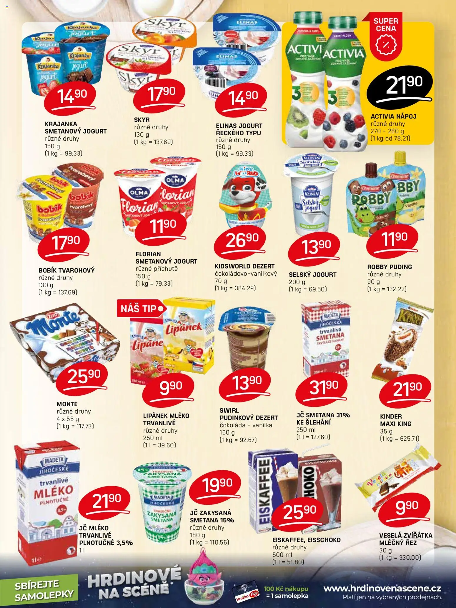 Flop leták od 12.11.2025 | Strana: 5 | Produkty: Lipánek, Mléko, Jogurt, Puding