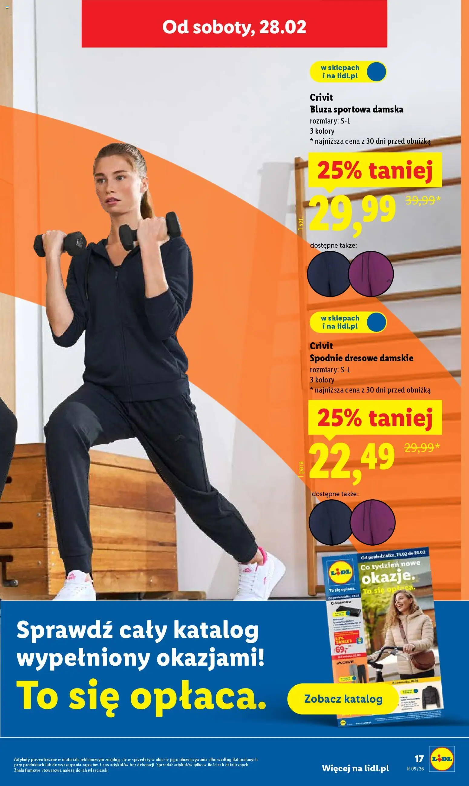 Lidl Gazetka od 26.02.2026 | Strona: 17 | Produkty: Spodnie