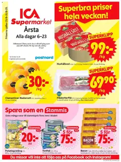 ICA Supermarket - Årsta - Förhandsvisning av reklamblad från butik ICA Supermarket aktuell från 25.08.2025