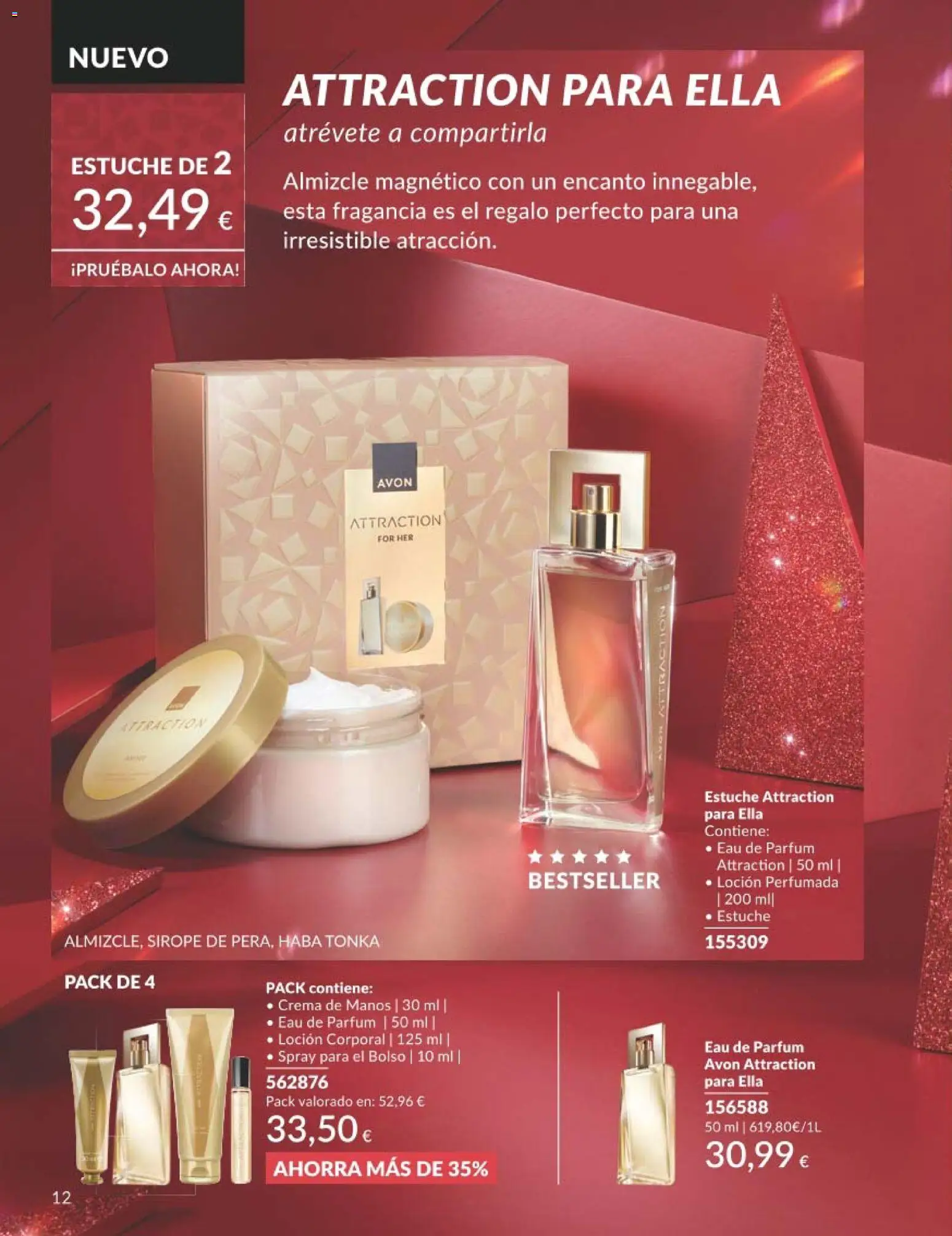 Catálogo AVON campaña 11 Black Friday │ válido desde el 01.11.2025 | Página: 12 | Productos: Fragancia, Loción corporal, Bolso, Eau de parfum