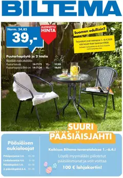 Biltema-mainoslehti voimassa 01.04.2026 alkaen