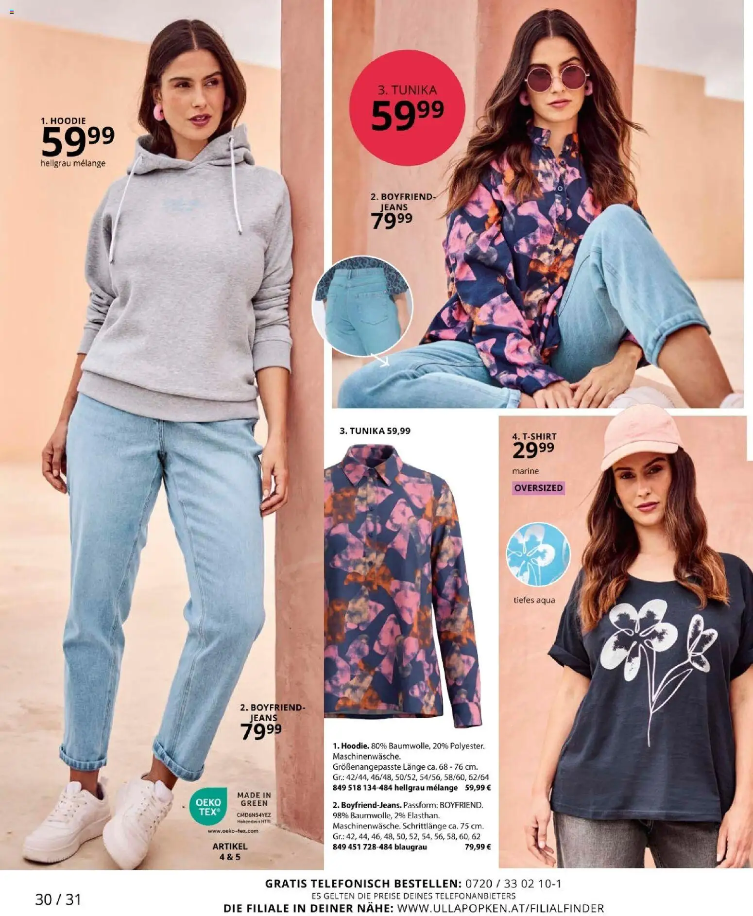 Ulla Popken akciós ujság - amely érvényes a következő dátumtól: 01.04.2026 | Oldal: 30 | Termékek: Tunika