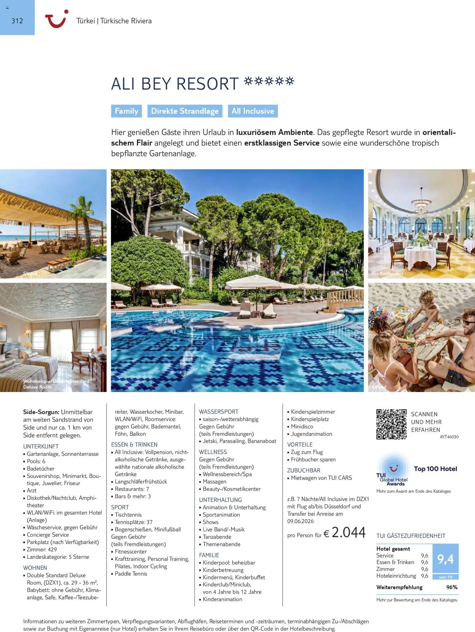 Aida  Südeuropa & Nordafrika 2026/27 – gültig ab 01.01.2026 | Seite: 312 | Produkte: Top, Babybett