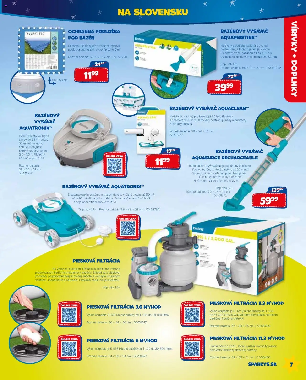 ALLTOYS letný katalóg │ platný od 26.06.2025 | Strana: 7 | Produkty: Bazénový vysávač, Bazény, Vysávač
