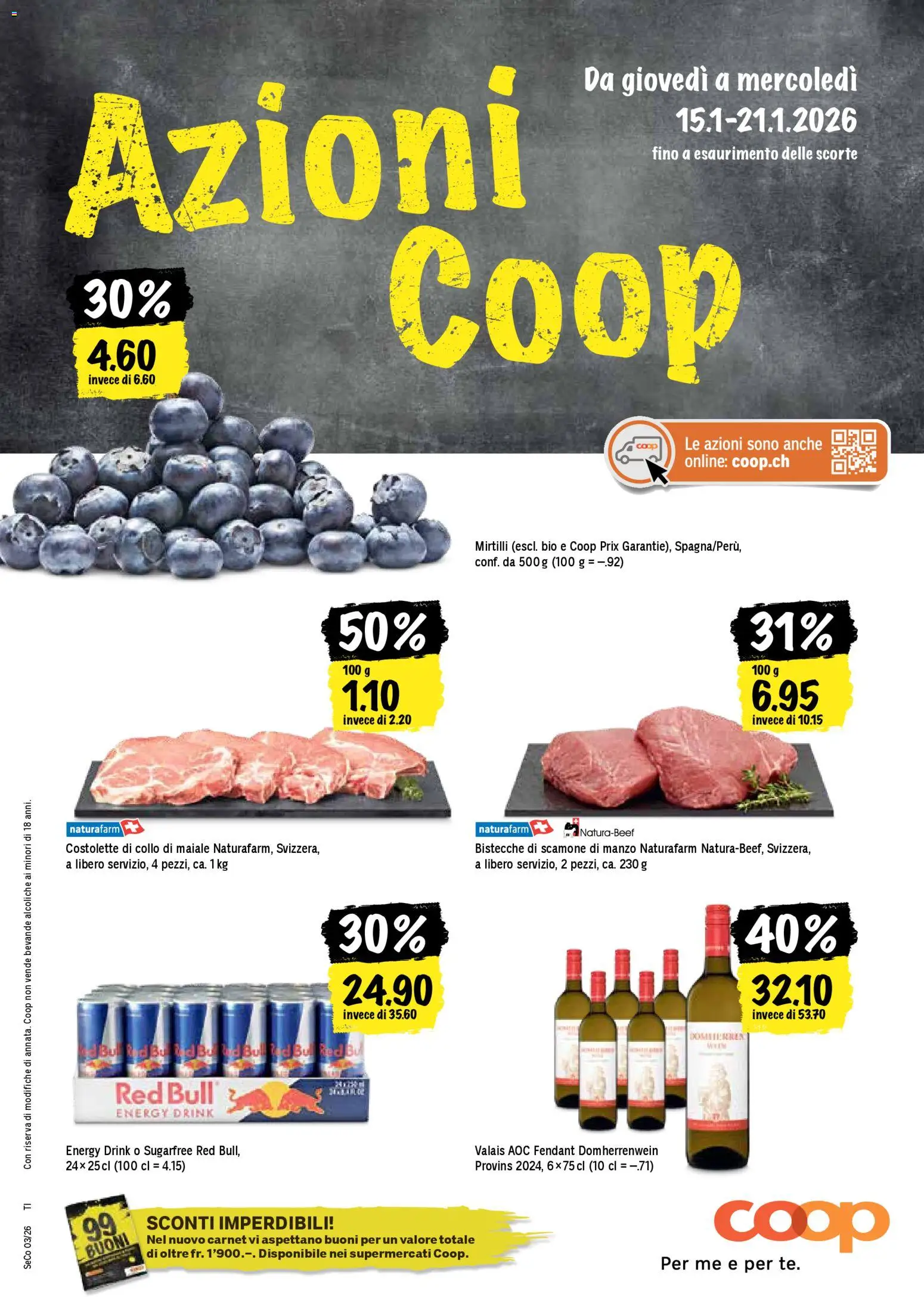 Coop - Una settimana di azioni – gültig ab 15.01.2026 | Seite: 1 | Produkte: Red bull