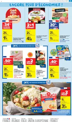  | Page: 47 | Produits: Lardons, Emmental, Parmesan, Jambon