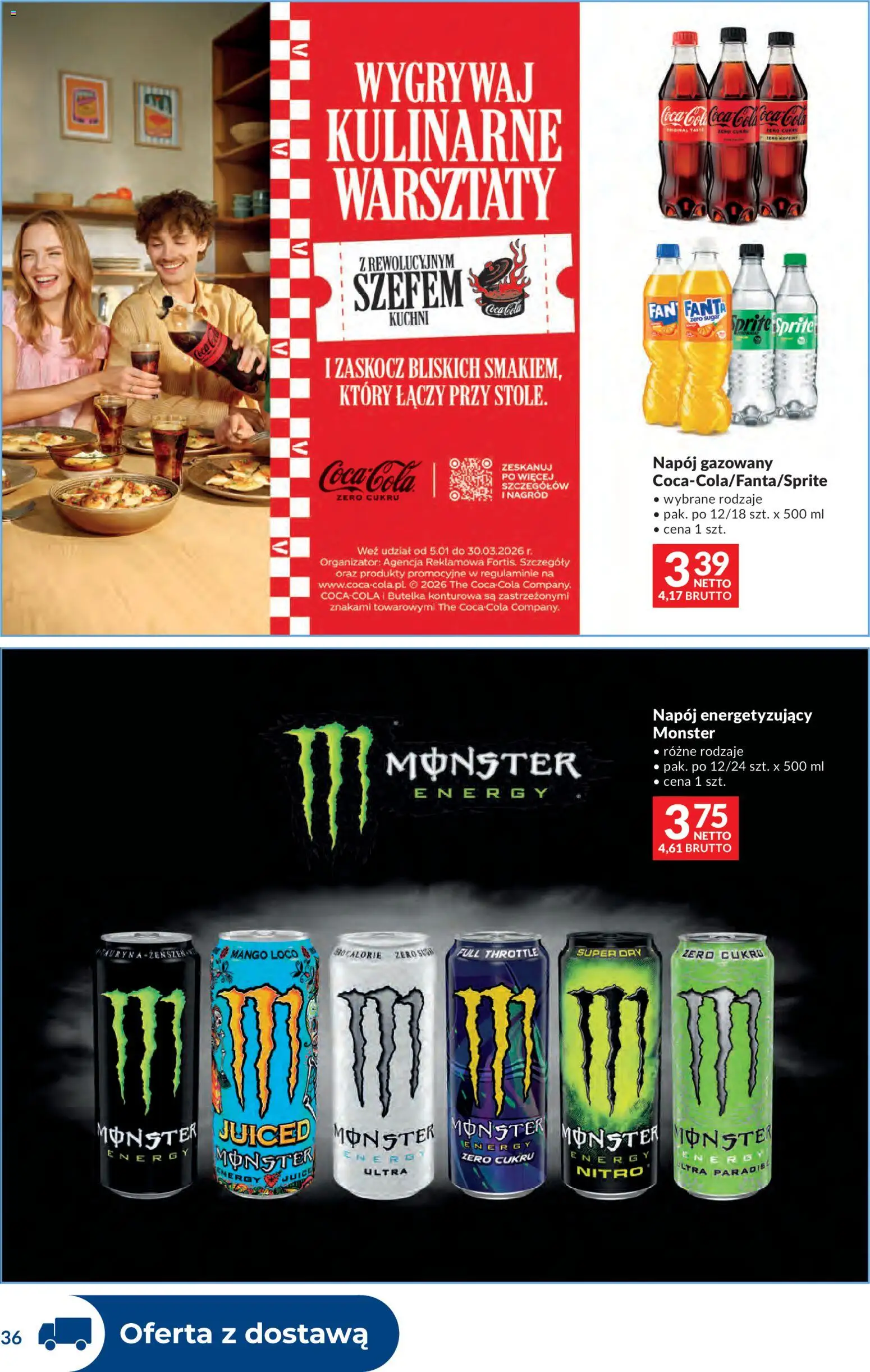 Makro Gazetka - Dystrybucja do sklepów od 03.02.2026 | Strona: 36 | Produkty: Mango, Sprite, Coca cola