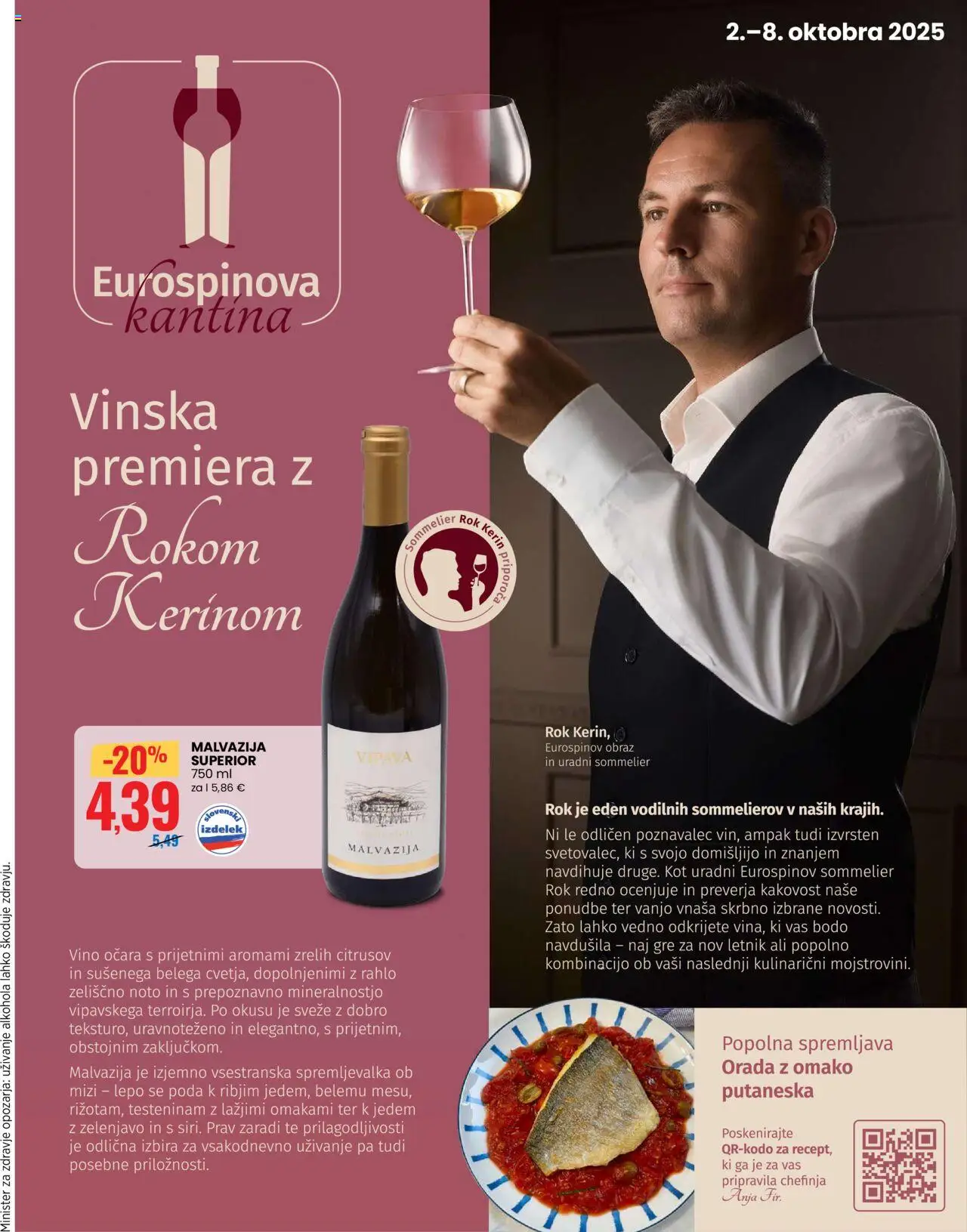 Novi Eurospin katalog ponudbe – veljaven od 02.10.2025 | Stran: 14 | Izdelki: Orada, Vino