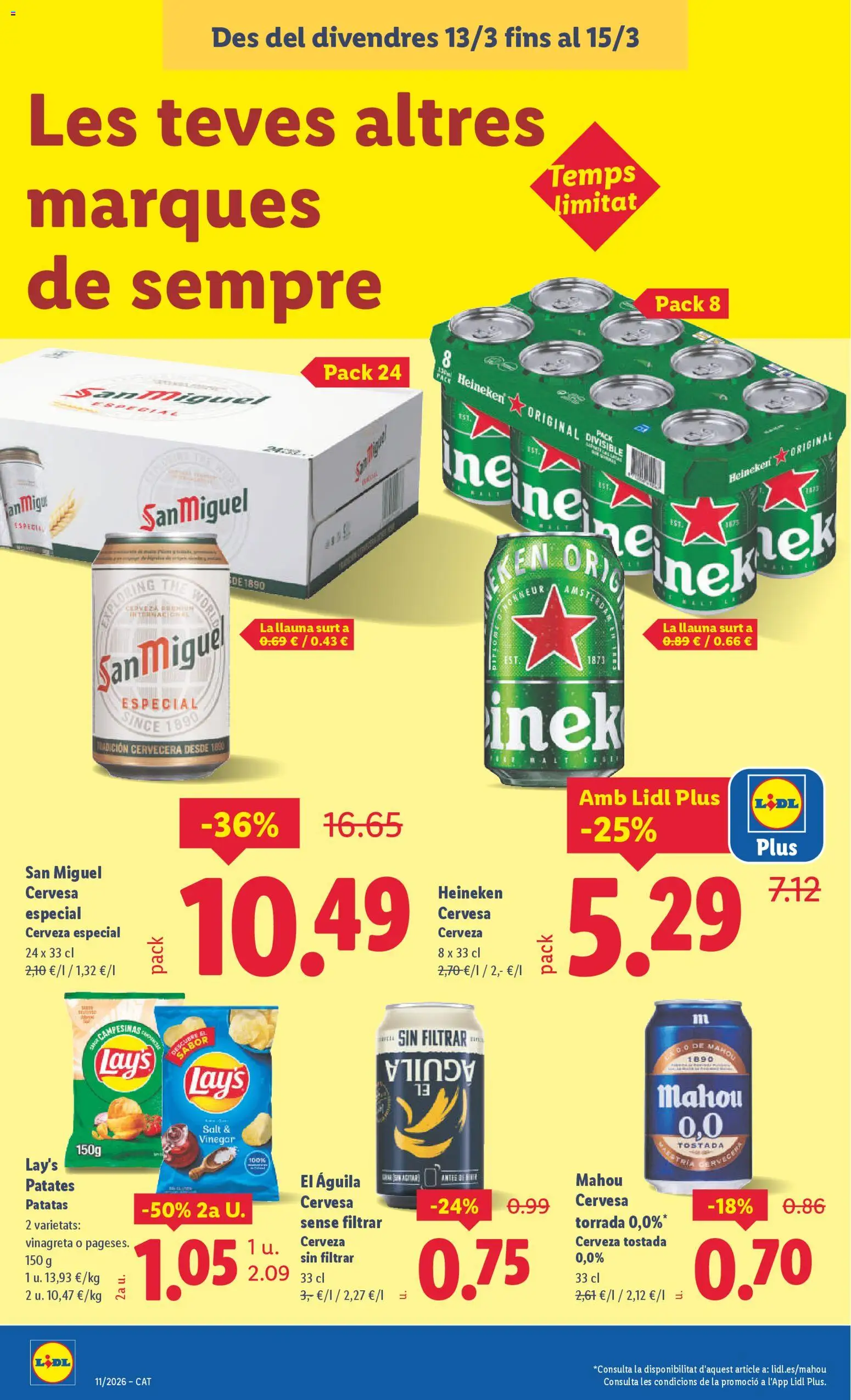 Lidl folleto │ válido desde el 09.03.2026 | Página: 48 | Productos: Cerveza, Σπανάκι