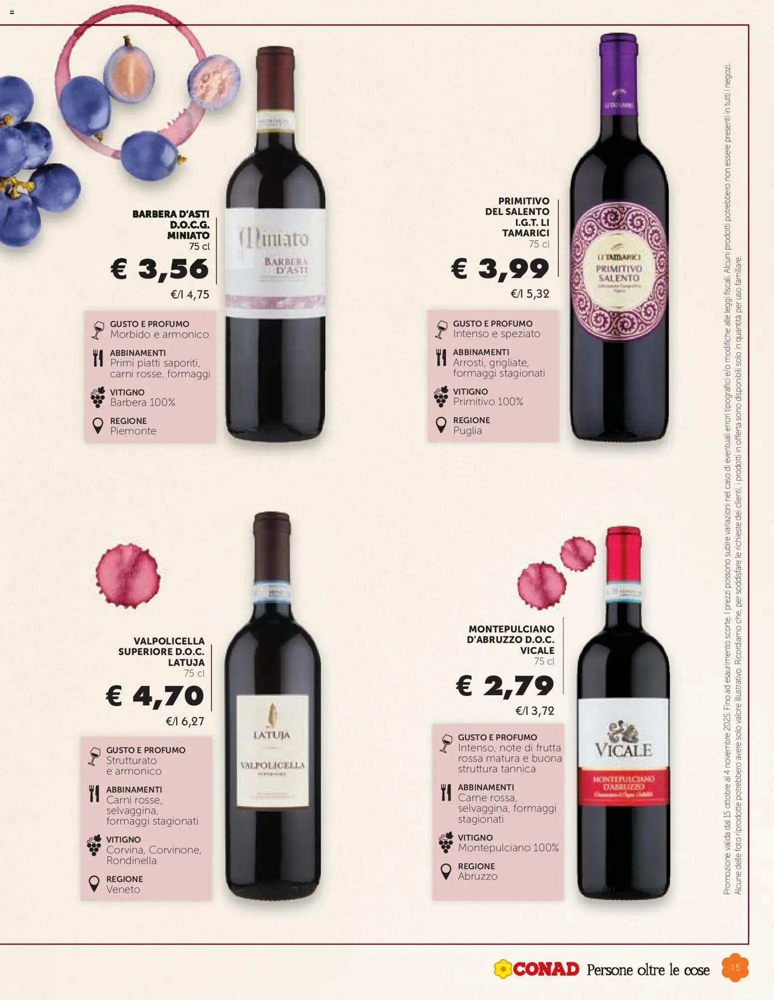 Volantino Conad del 15.10.2025 | Pagina: 15 | Prodotti: Frutta, Profumo