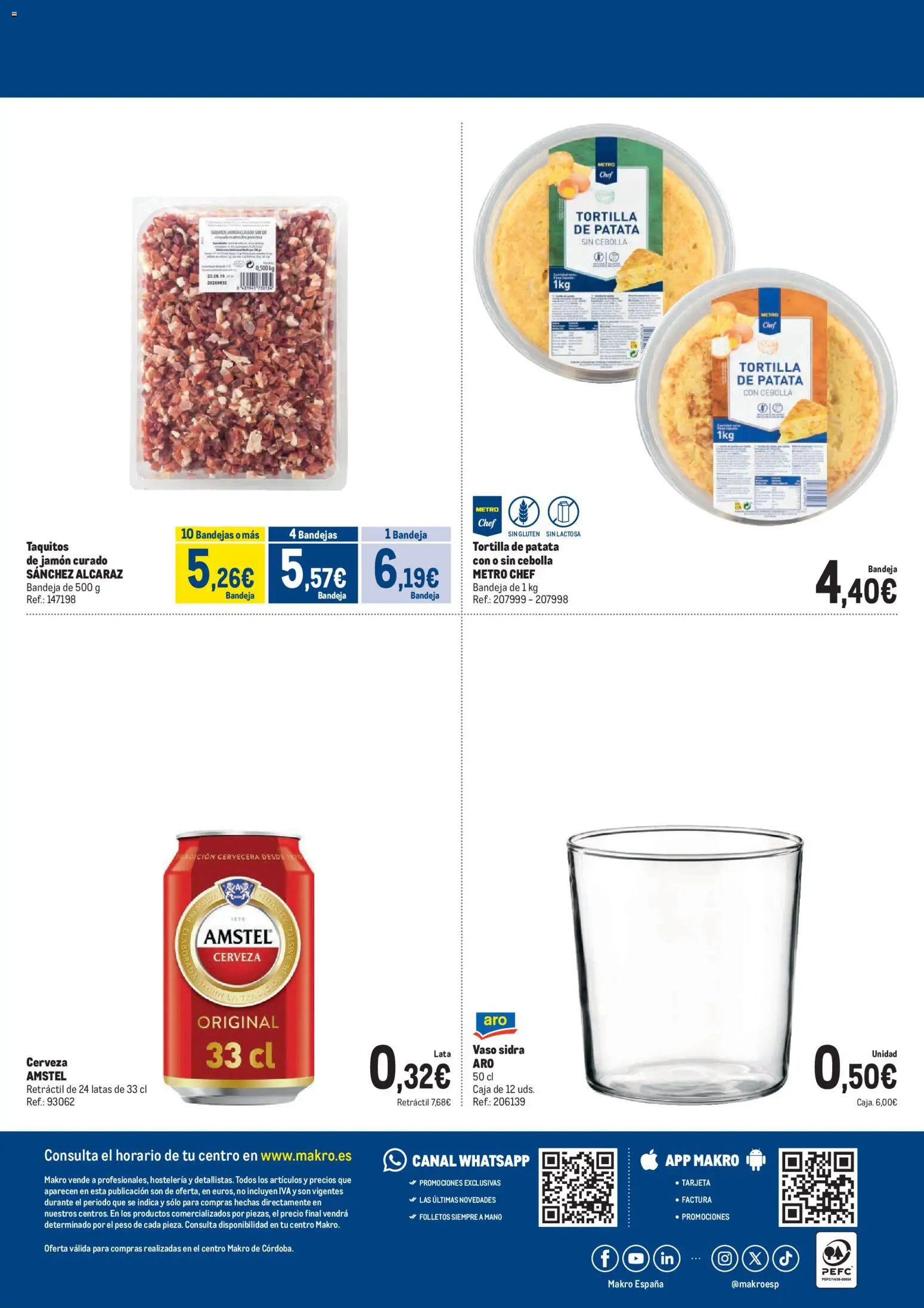 Makro Cruces de Córdoba │ válido desde el 15.04.2026 | Página: 4 | Productos: Jamón, Cerveza, Peso, Caja