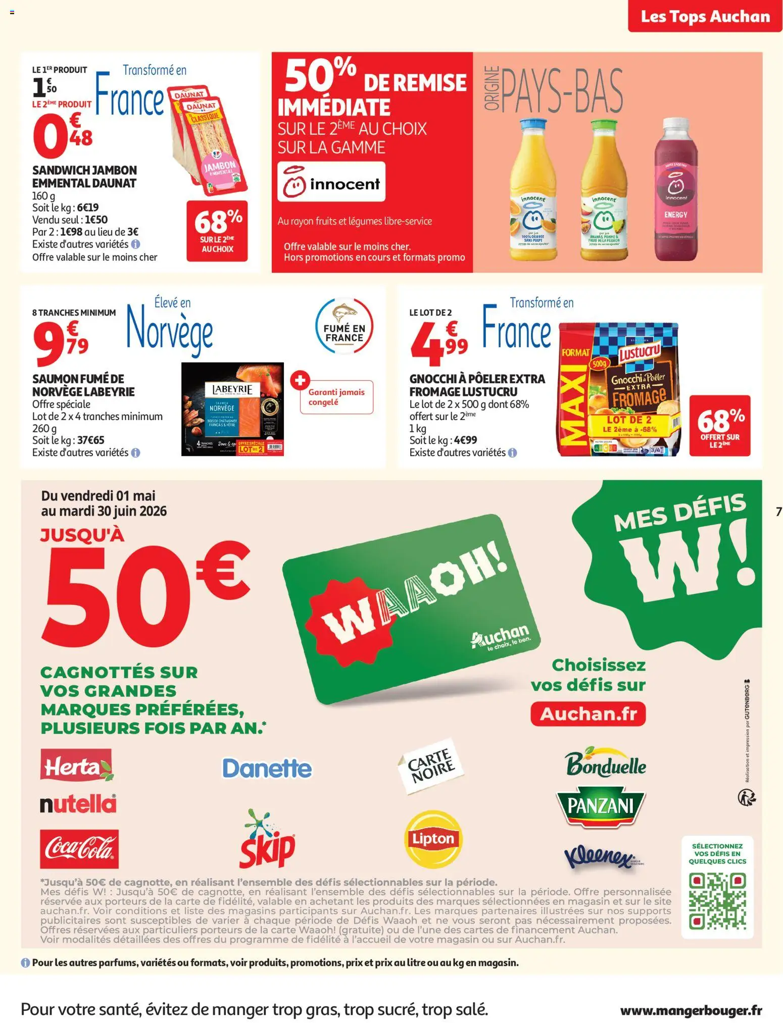 {H1} | Page: 7 | Produits: Orange, Emmental, Jus, Ananas