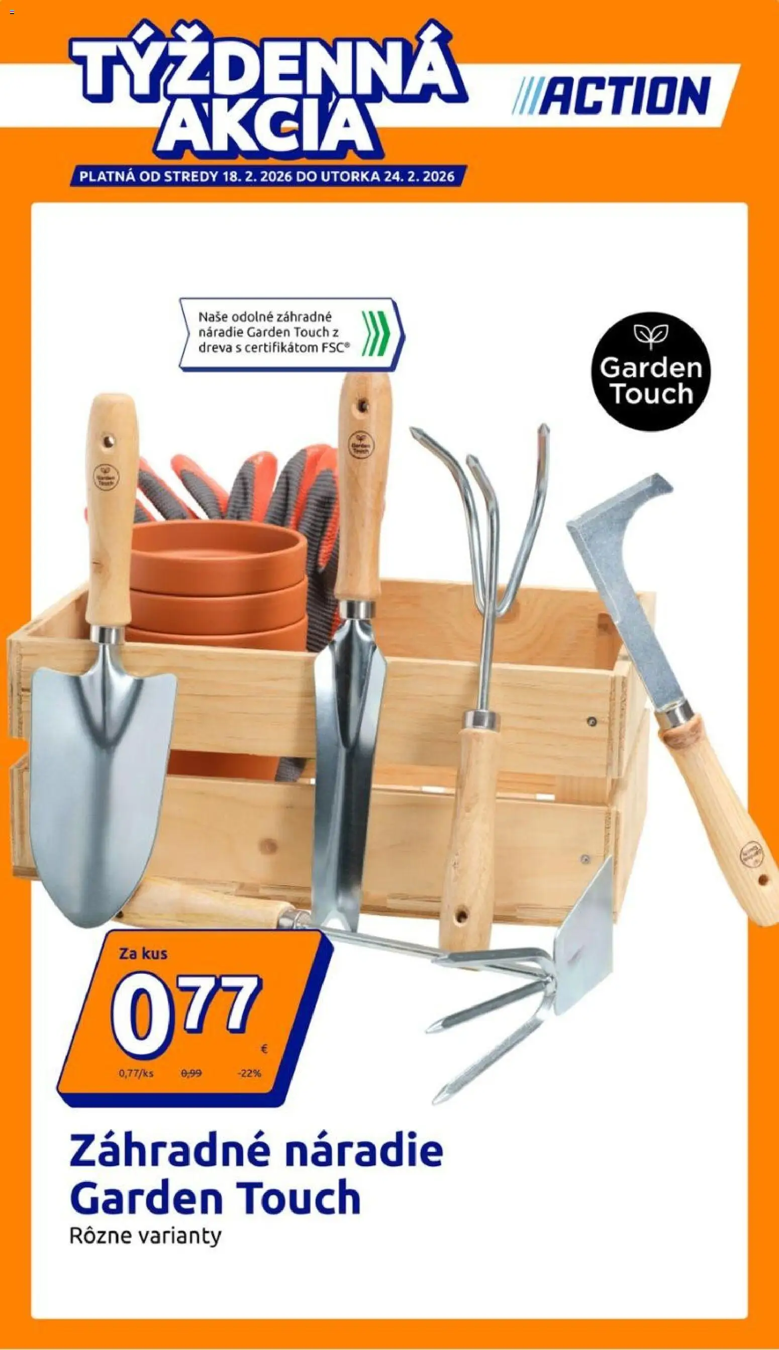 Nové Action akcie – leták je platný od 18.02.2026 | Strana: 1 | Produkty: Náradie