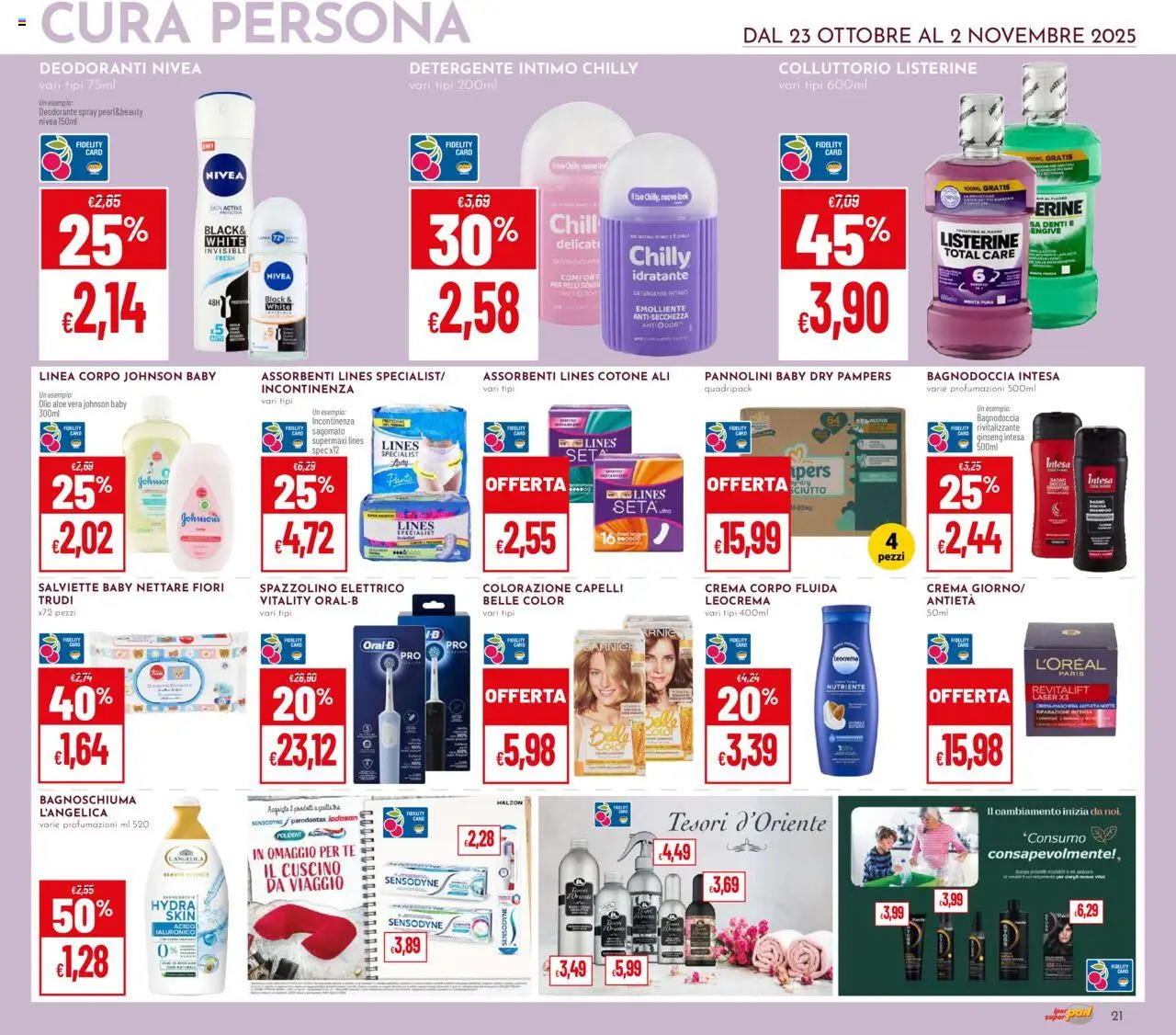 Volantino Pan del 23.10.2025 | Pagina: 21 | Prodotti: Crema, Deodorante, Detergente, Colorazione capelli