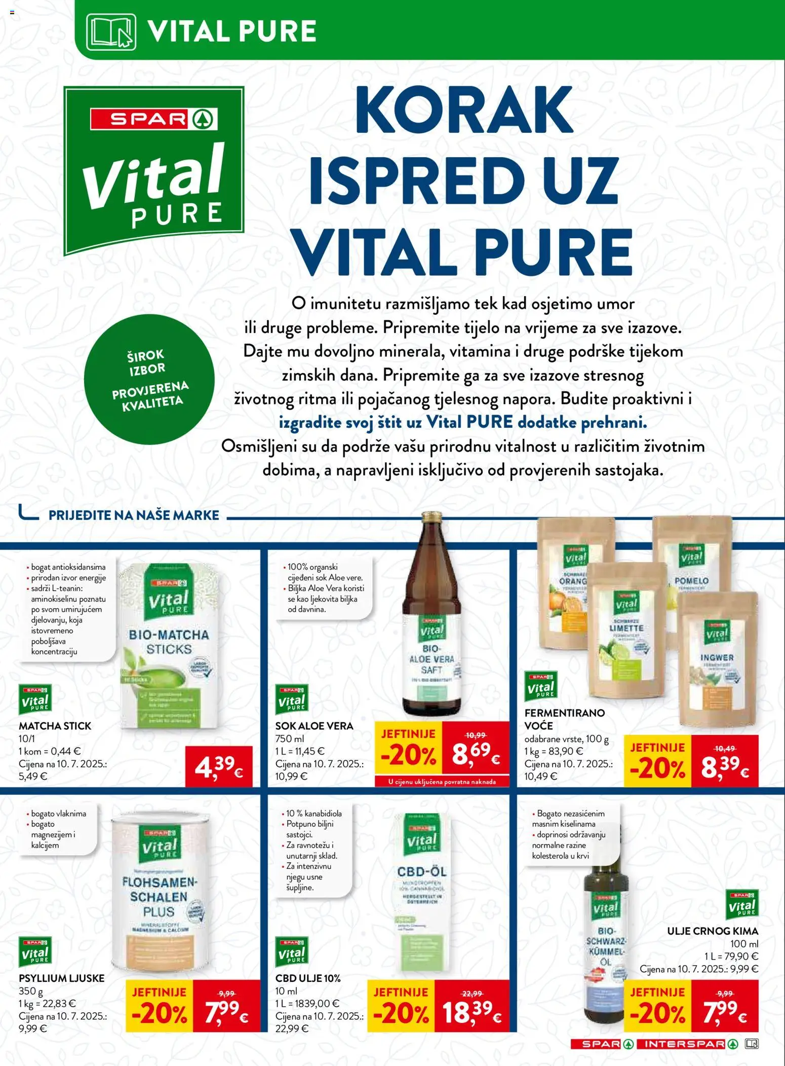 Spar katalog | vrijedi od 14.01.2026 | Stranica: 20 | Proizvodi: Ulje, Sok, Voće
