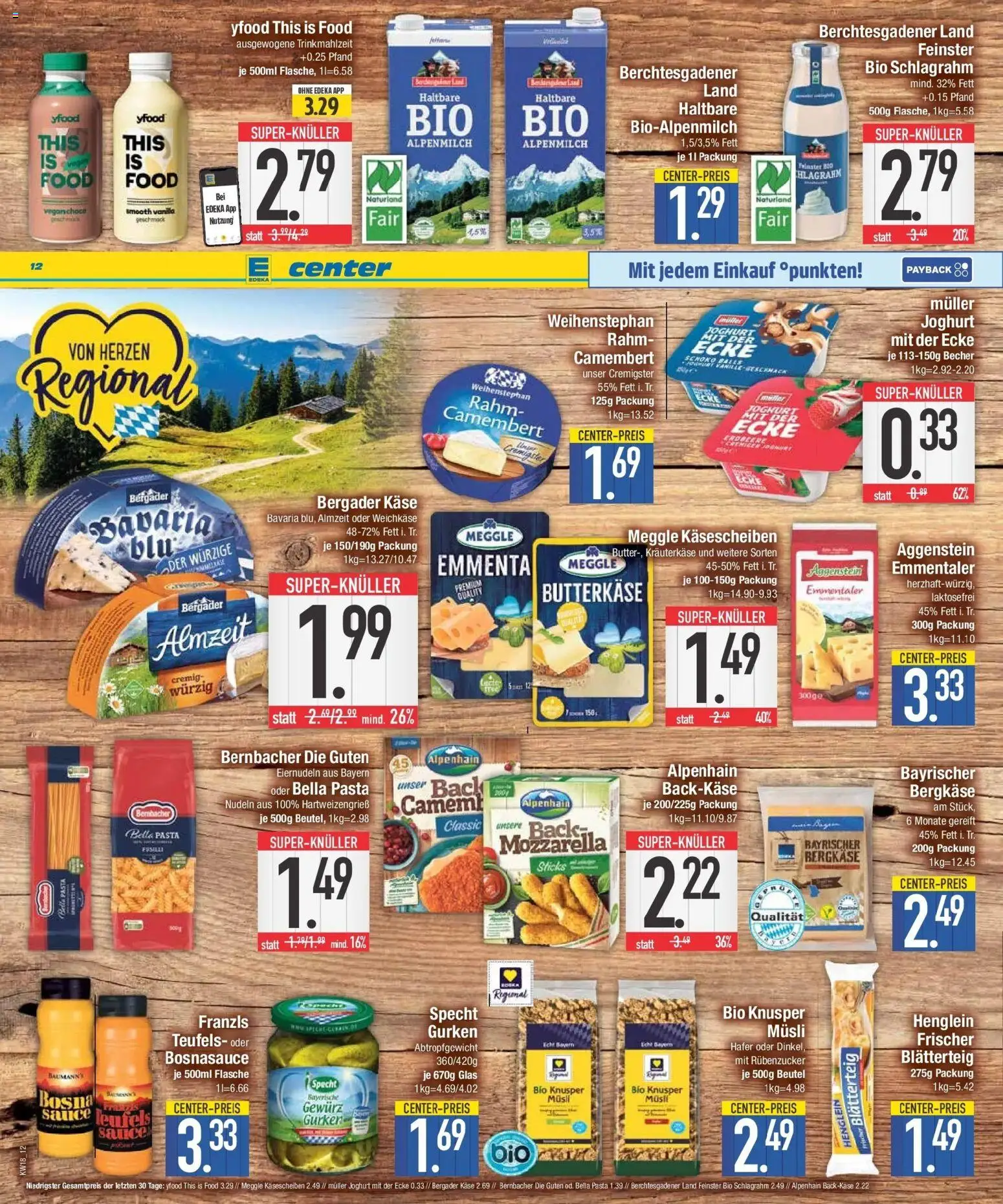 E center Prospekt Schwabmünchen	 – gültig ab 27.04.2026 | Seite: 16 | Produkte: Joghurt, YFood, Pasta, Nudeln