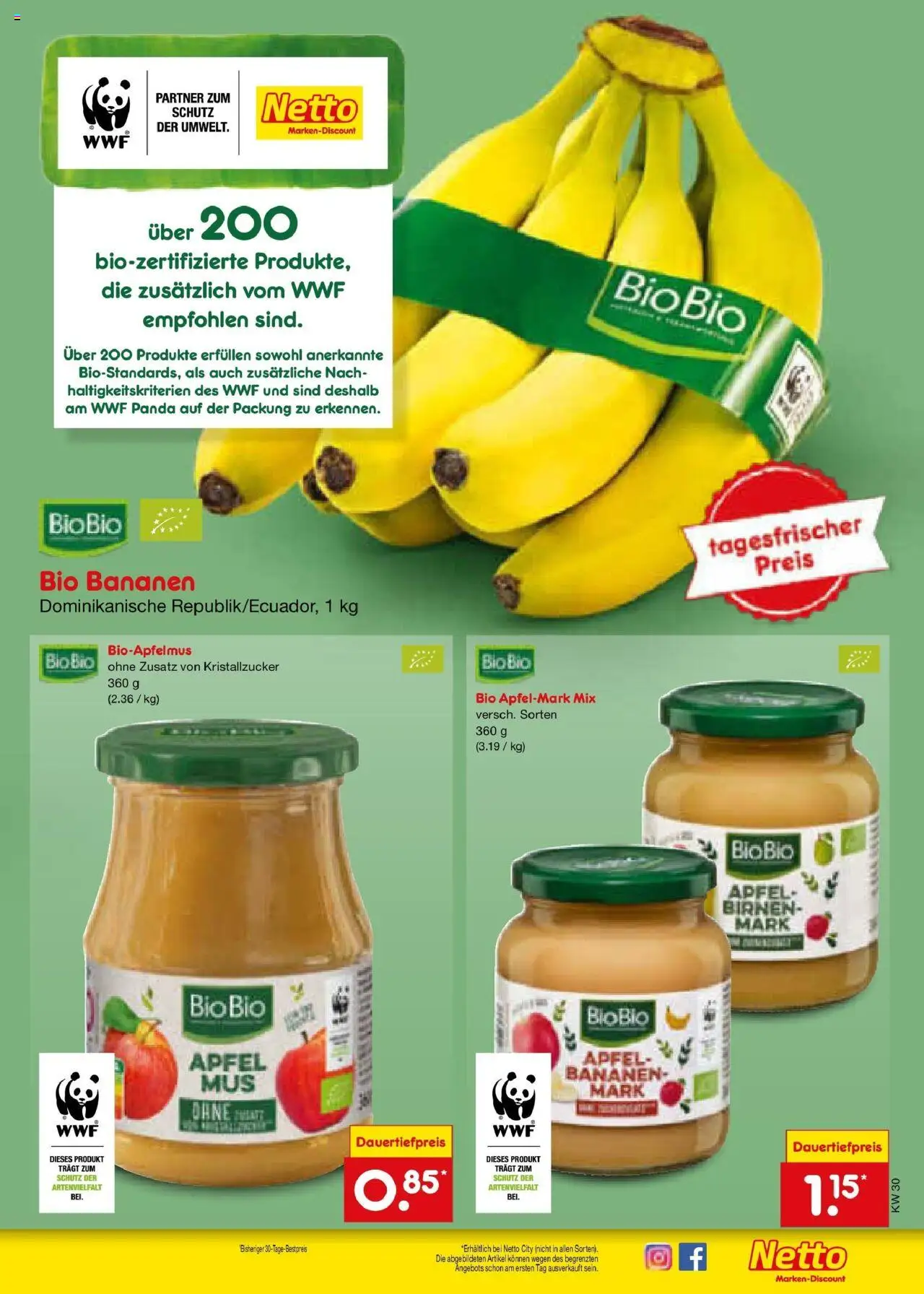 Netto Marken-Discount prospekt Jena-Lobeda	 - gültig ab dem 21.07.2025 | Seite: 15 | Produkte: Äpfel, Bananen