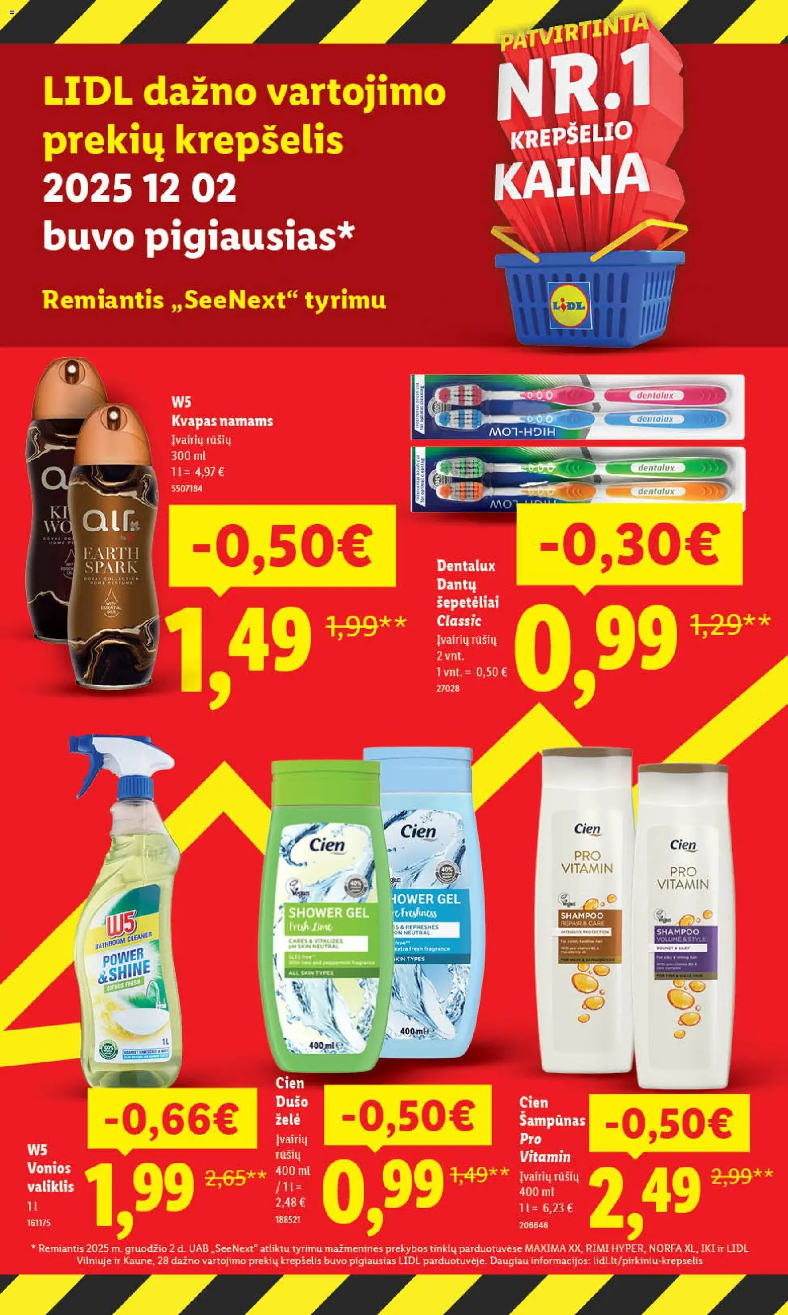 LIDL akcijos nuo 05.01.2026 | Puslapis: 5 | Prekių: Kvapas, Šampūnas, Krepšelis
