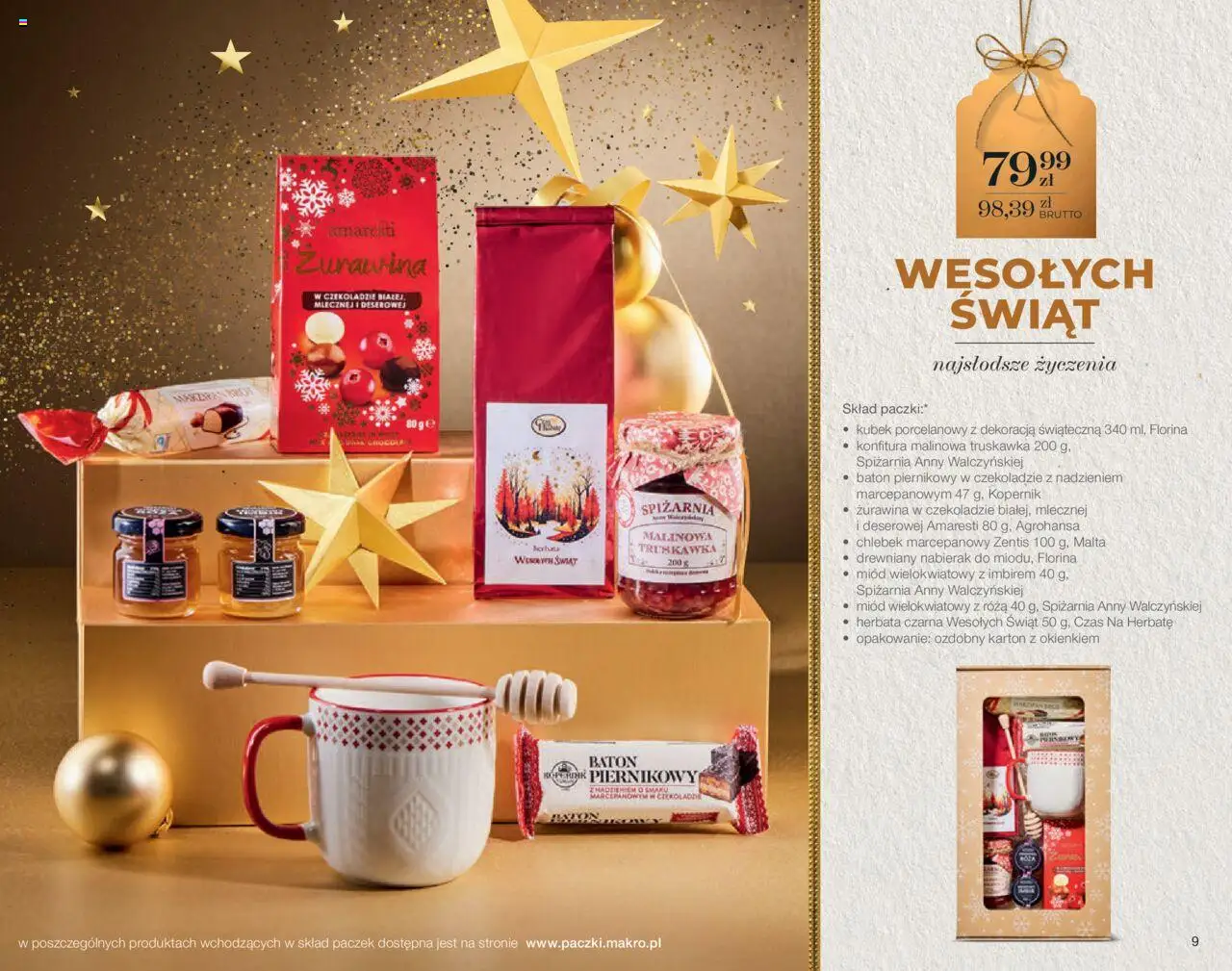 Makro Gazetka - Świat prezentów od 06.10.2025 | Strona: 9 | Produkty: Pączki, Żurawina, Baton, Herbata