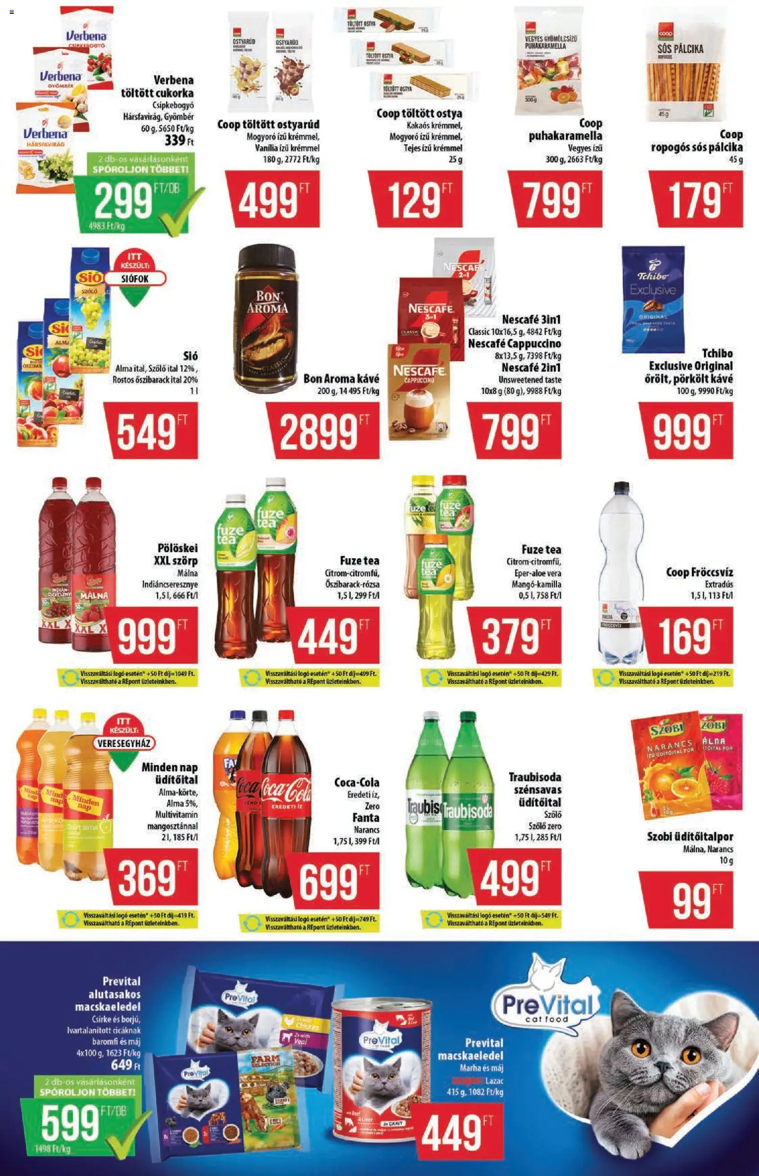 COOP akciós ujság - amely érvényes a következő dátumtól: 30.10.2025 | Oldal: 10 | Termékek: Őszibarack, Szőlő, Cappuccino, Lazac