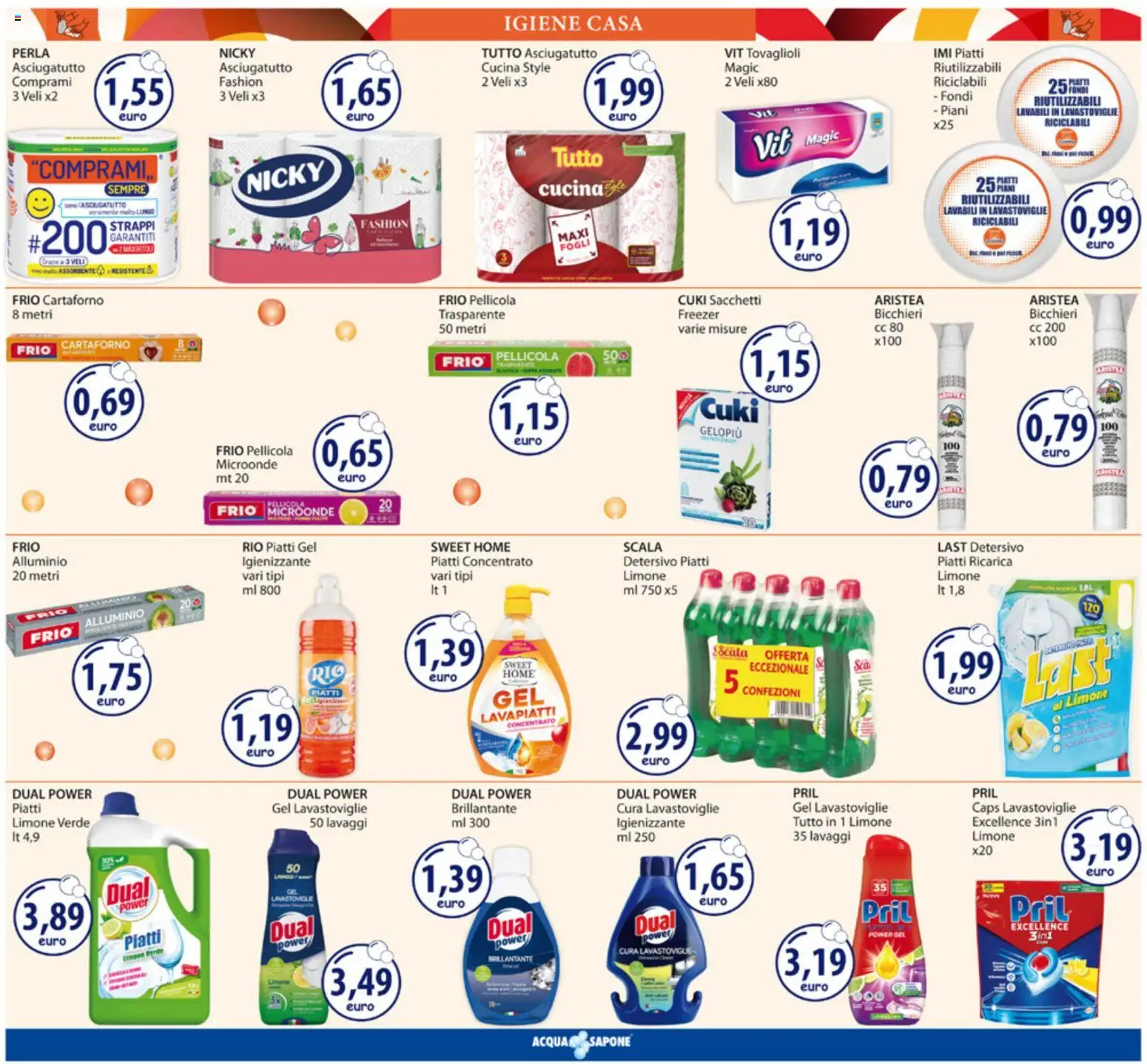 Volantino Acqua e Sapone del 17.11.2025 | Pagina: 13 | Prodotti: Sapone, Limone, Lavastoviglie, Pellicola