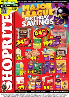 Preview of Shoprite specials valid from 01.08.2025