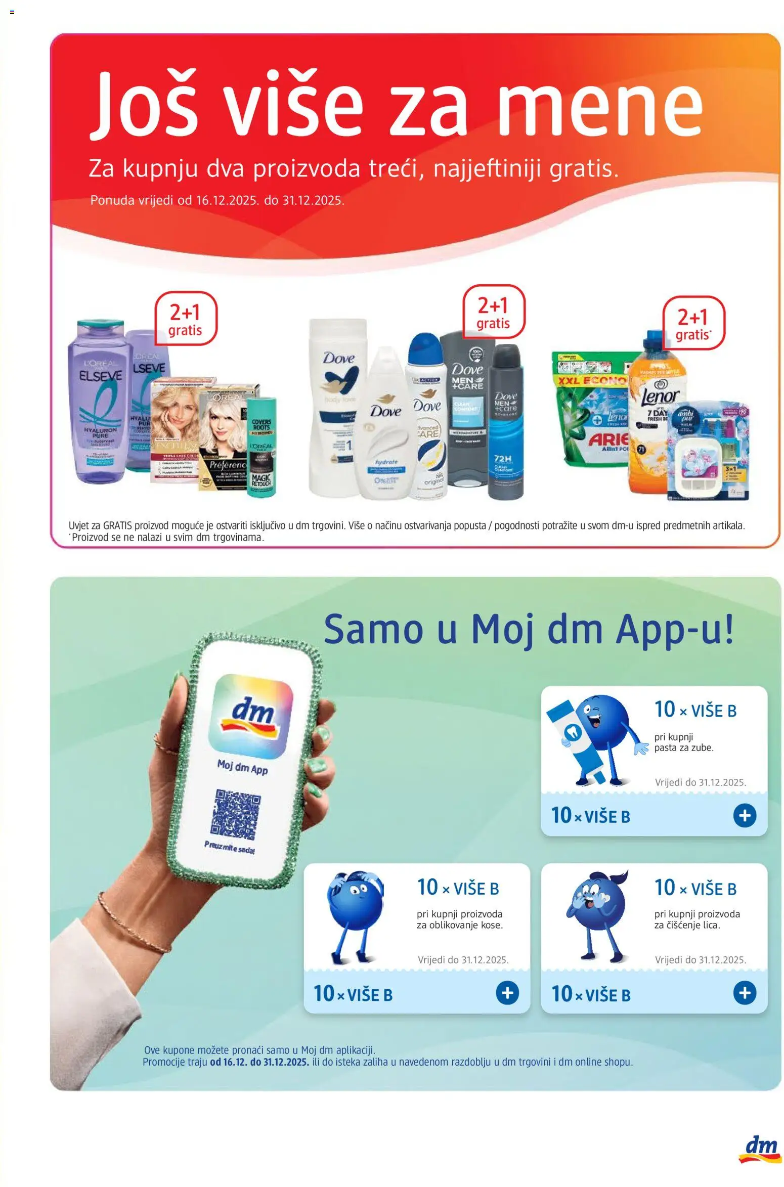 DM katalog | vrijedi od 11.12.2025 | Stranica: 29 | Proizvodi: Pasta, Dove, Lenor